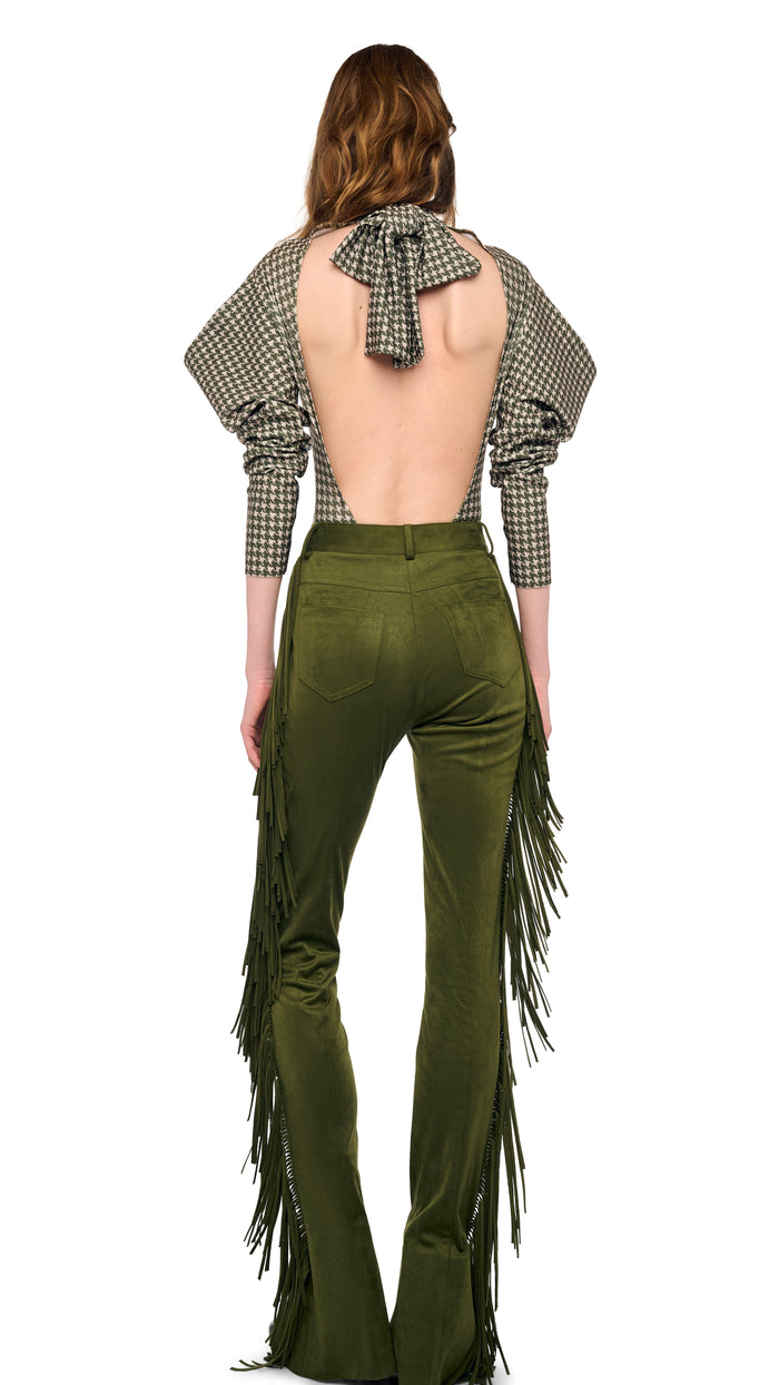 FRINGE SPAT JEANS #4