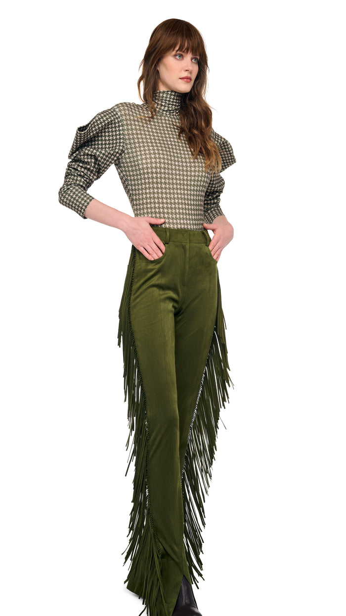 FRINGE SPAT JEANS #5