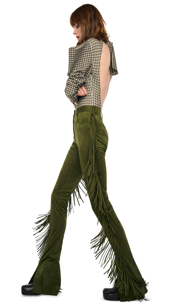FRINGE SPAT JEANS #9