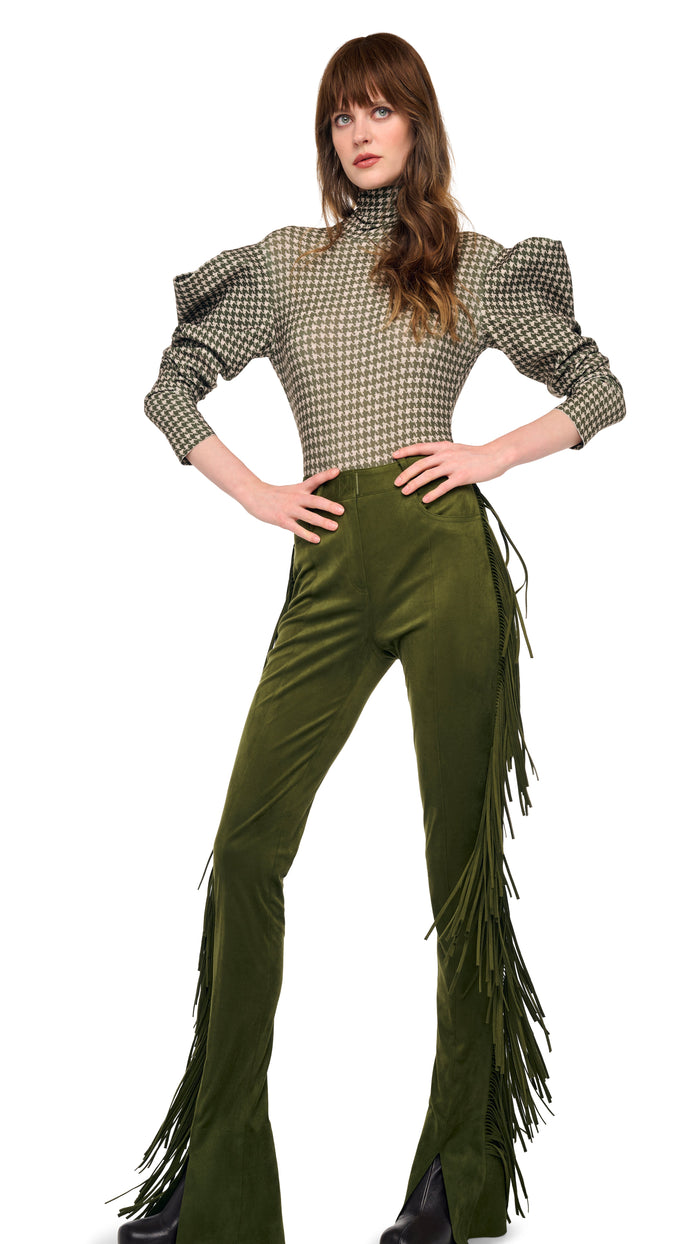 FRINGE SPAT JEANS #10