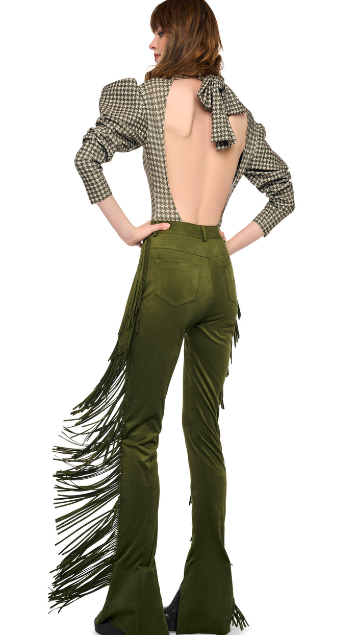 FRINGE SPAT JEANS #8