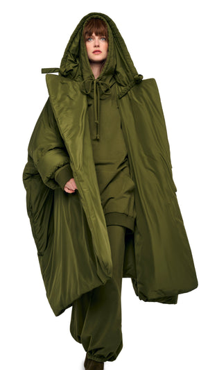 HOODED BLANKET SLEEPING BAG COAT #1 Thumbnail