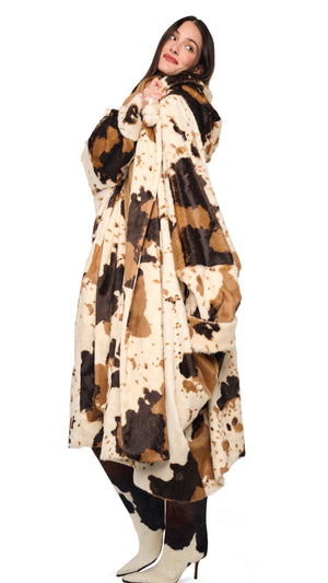 HOODED BLANKET SLEEPING BAG COAT #8 Thumbnail