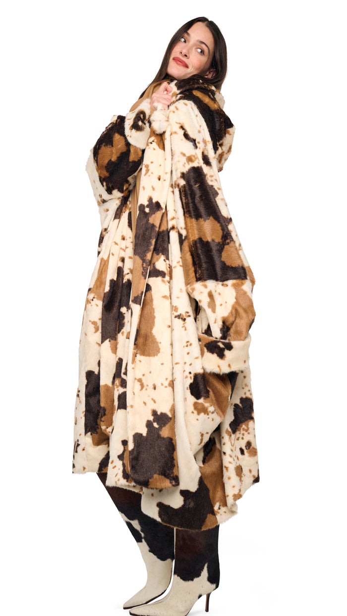 HOODED BLANKET SLEEPING BAG COAT #8