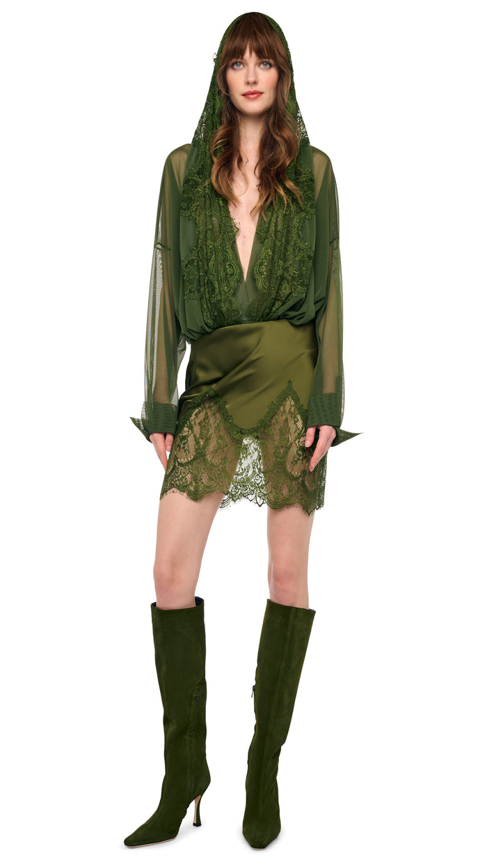 HOODED OVERSIZED NK BODYSUIT W/ LACE #3