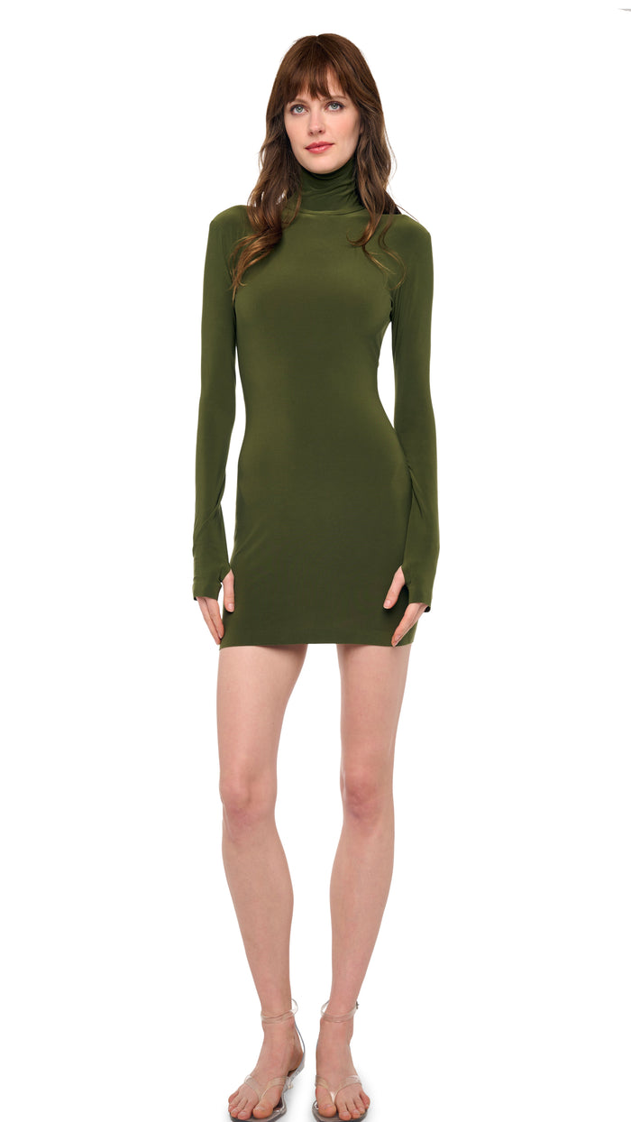 LONG SLEEVE TURTLENECK MINI DRESS #1