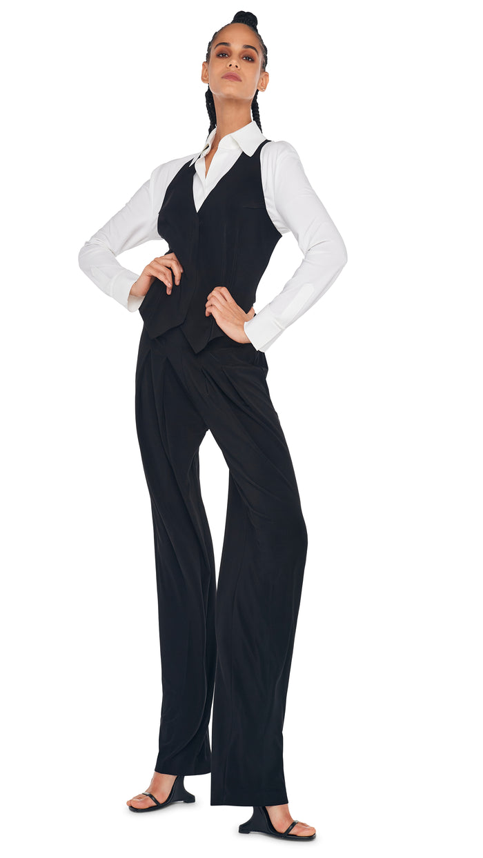 LOW RISE PLEATED TROUSER #5