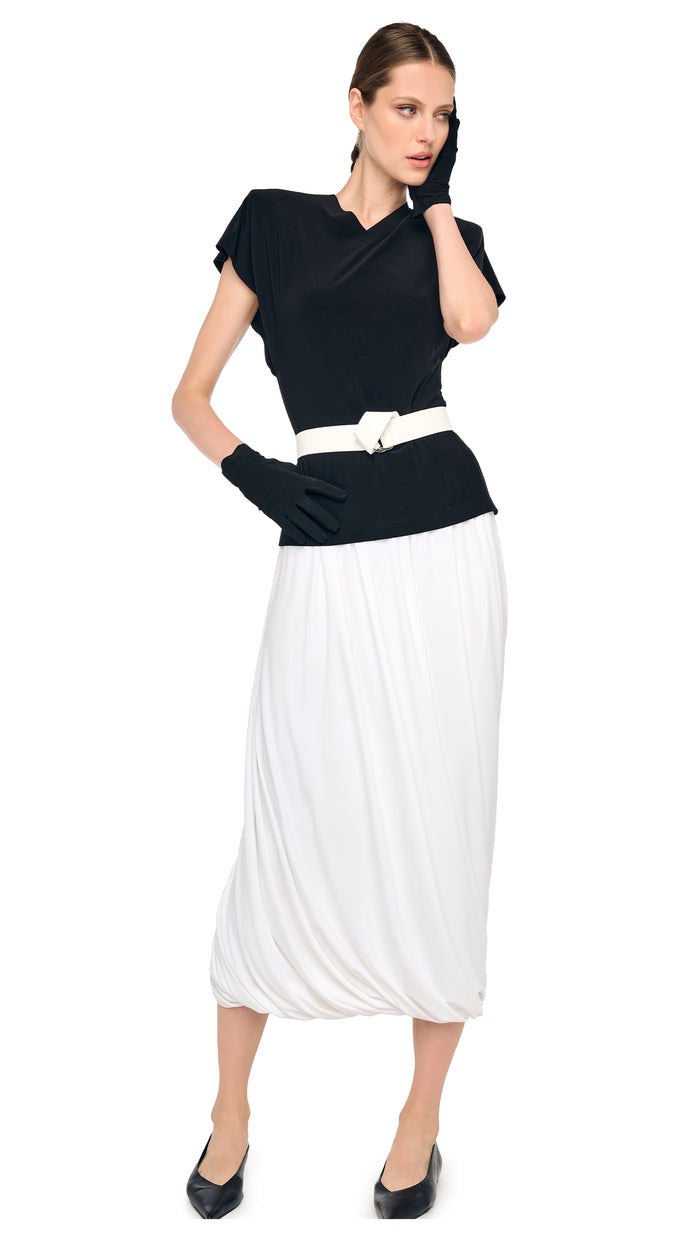 TWIST MIDCALF SKIRT #1