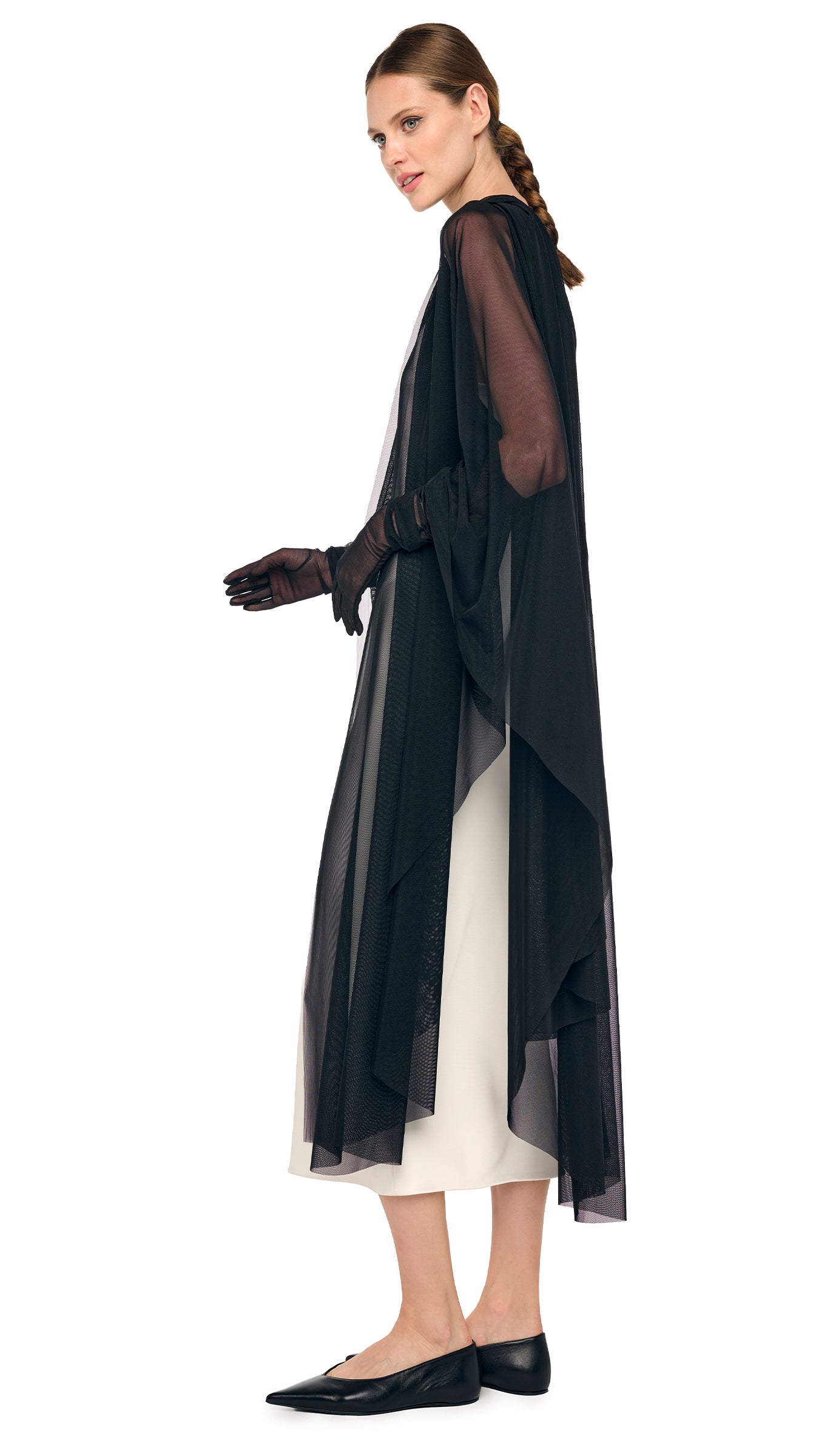 Norma Kamali Shawl Wrap - Black / Size M/L Norma Kamali Shawl Wrap - Black / Size M/L