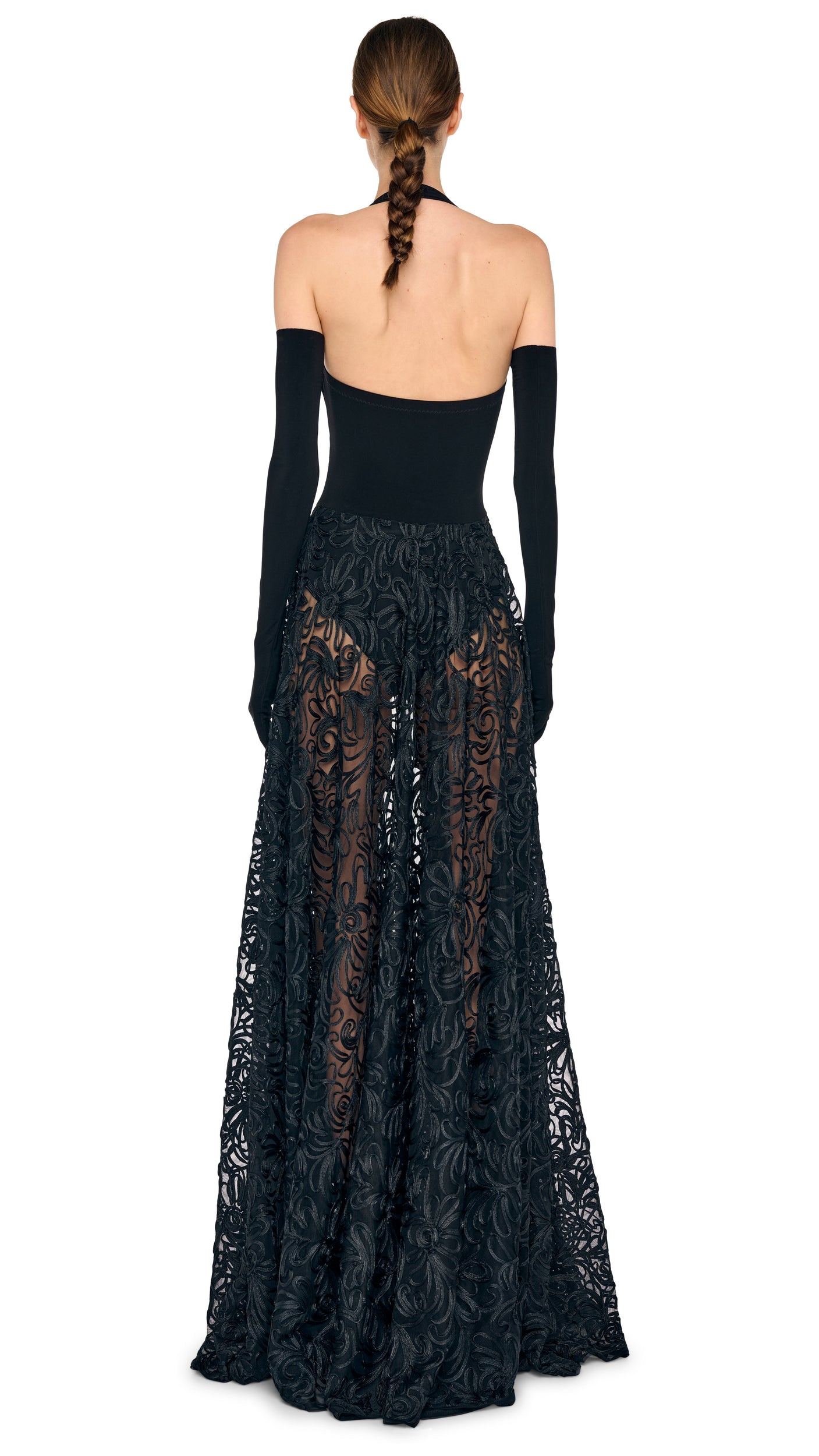 Norma Kamali Cayla Flared Gown - Black / size S Norma Kamali Cayla Flared Gown - Black / size S