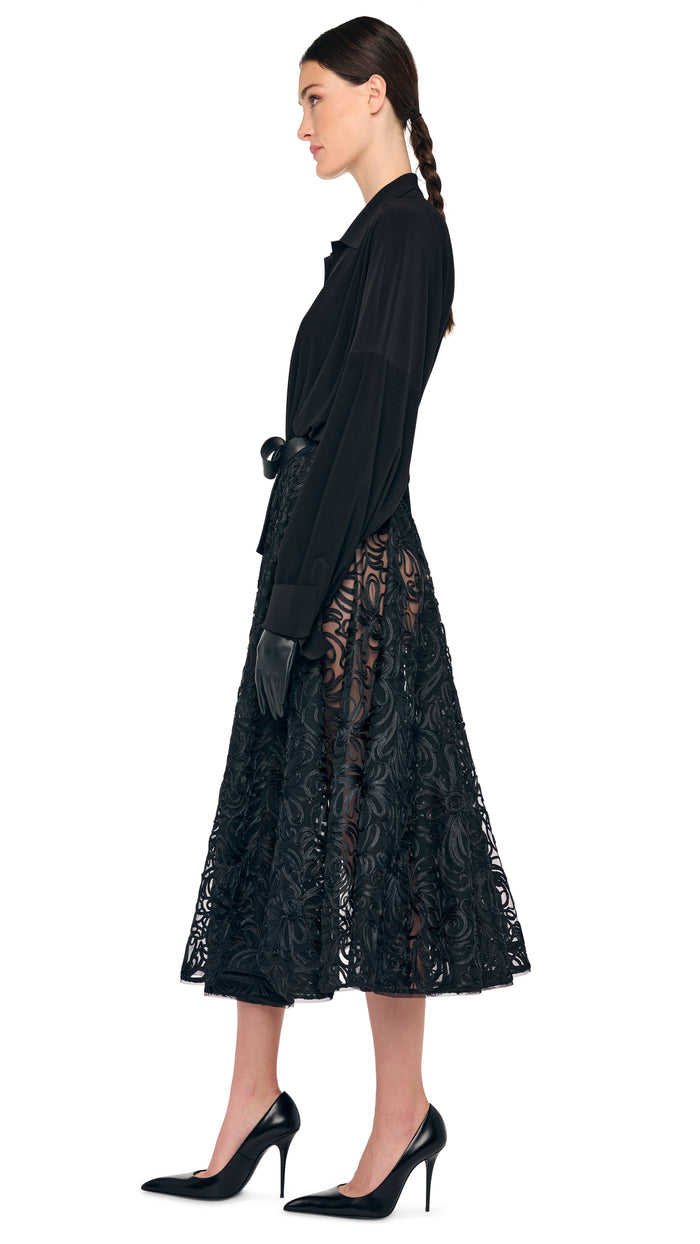 norma kamali lace midi dress Norma Kamali Lace Bodysuit Midi Dress