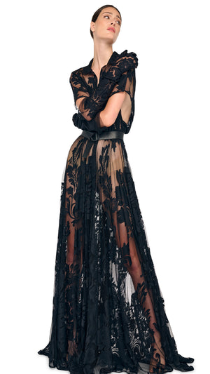 SUPER OS BF NK SHIRT FLARED GOWN #5 Thumbnail