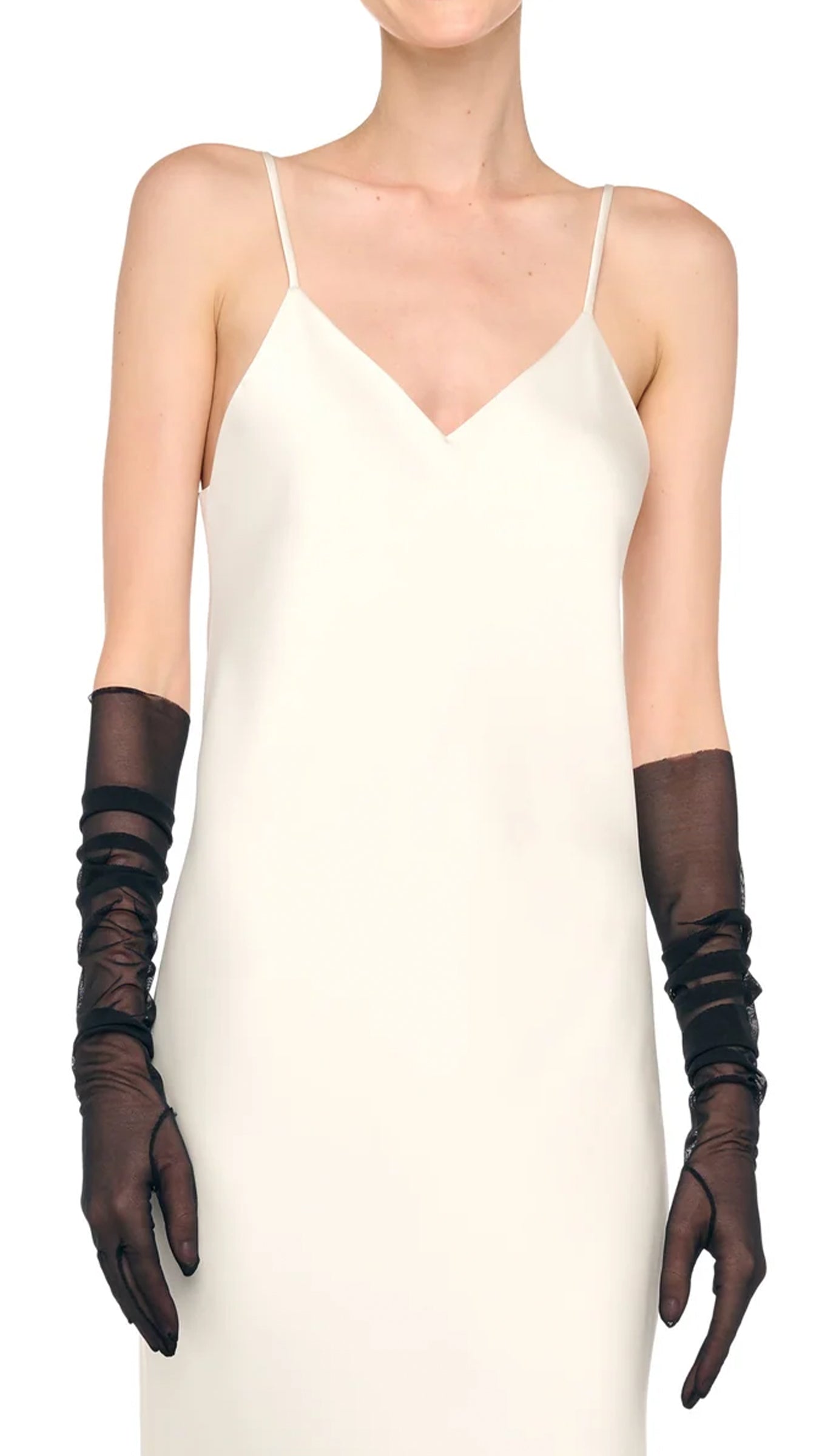princess polly baby blue dress LONG GLOVES – Black Mesh – Norma Kamali