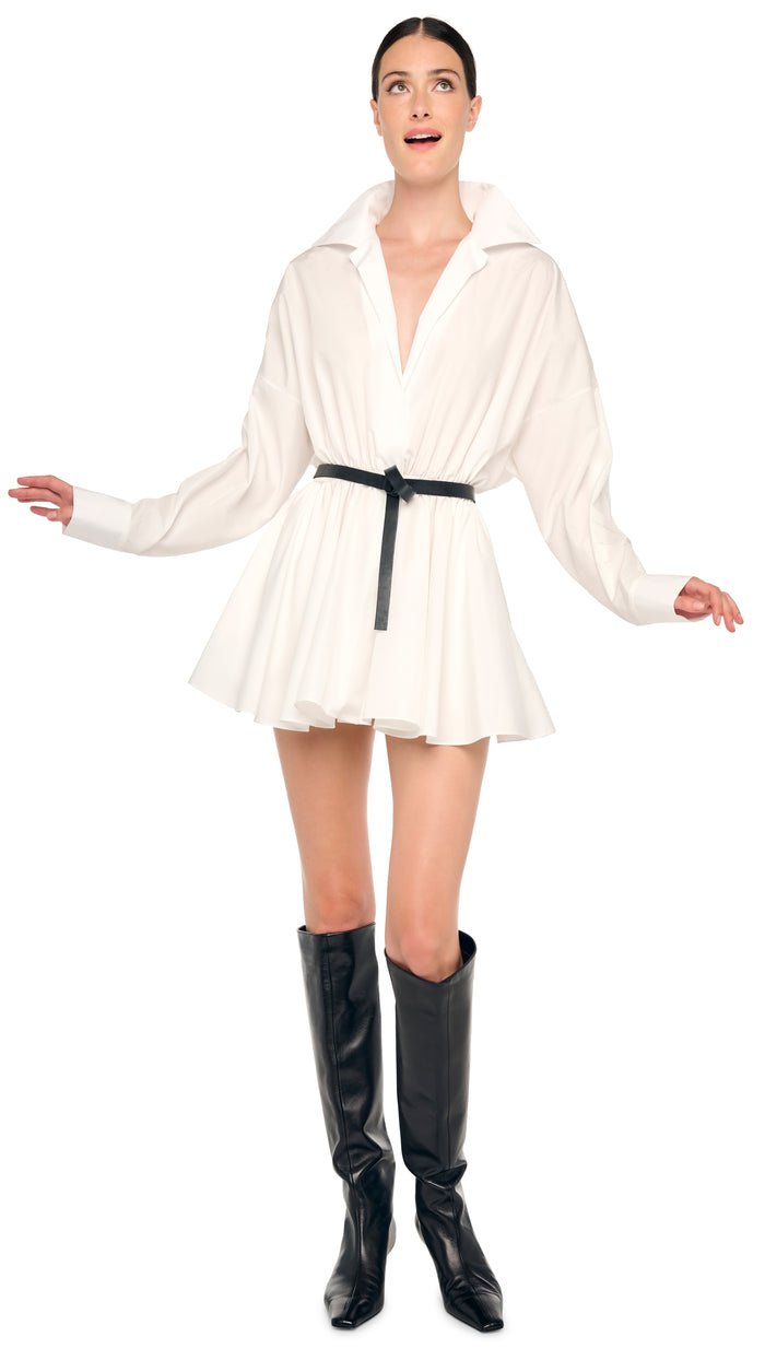 OVERSIZED NK FLARED MINI DRESS #4