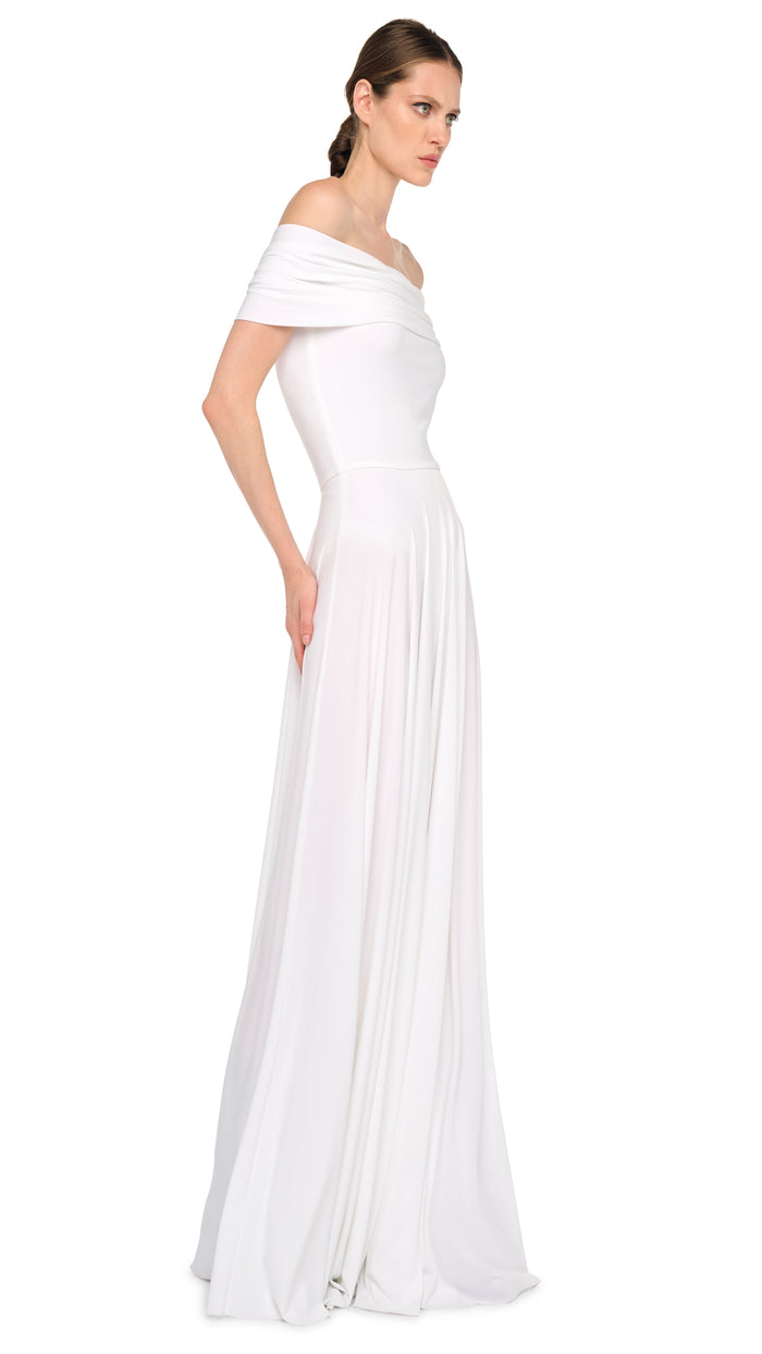 COWL FLARED GOWN #4