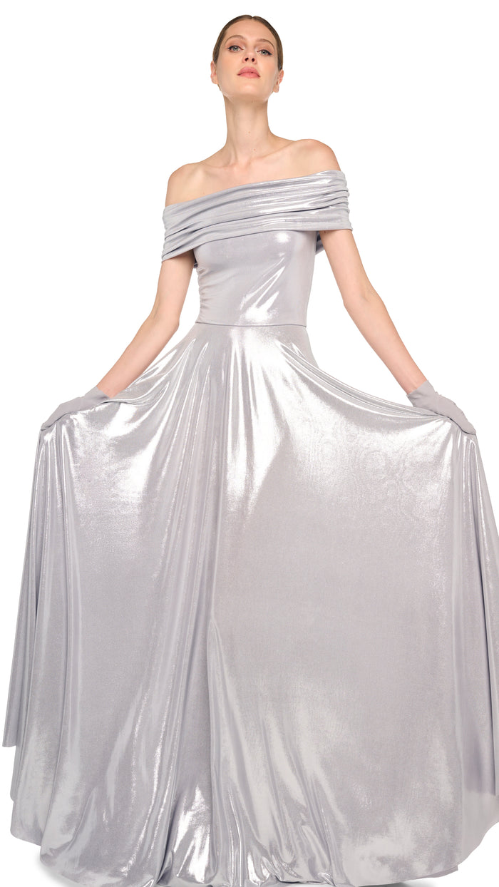 COWL FLARED GOWN #8