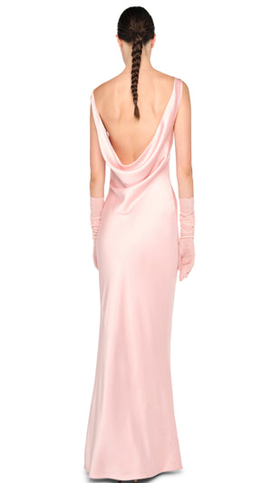 SLEEVELESS LOW BACK DRAPE GOWN #6 Thumbnail
