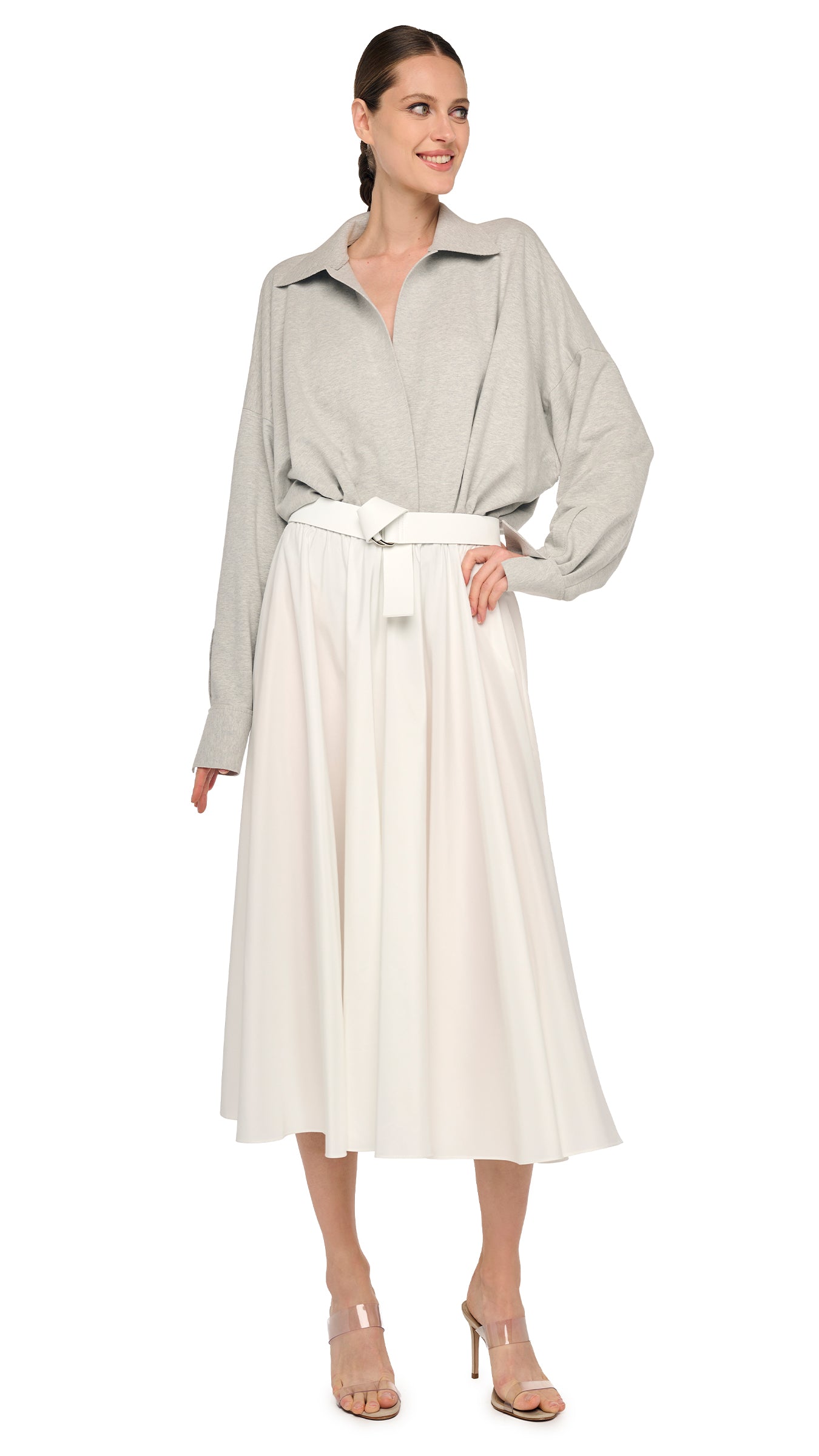 FLARED SKIRT TO MIDCALF - Snow White / XXS