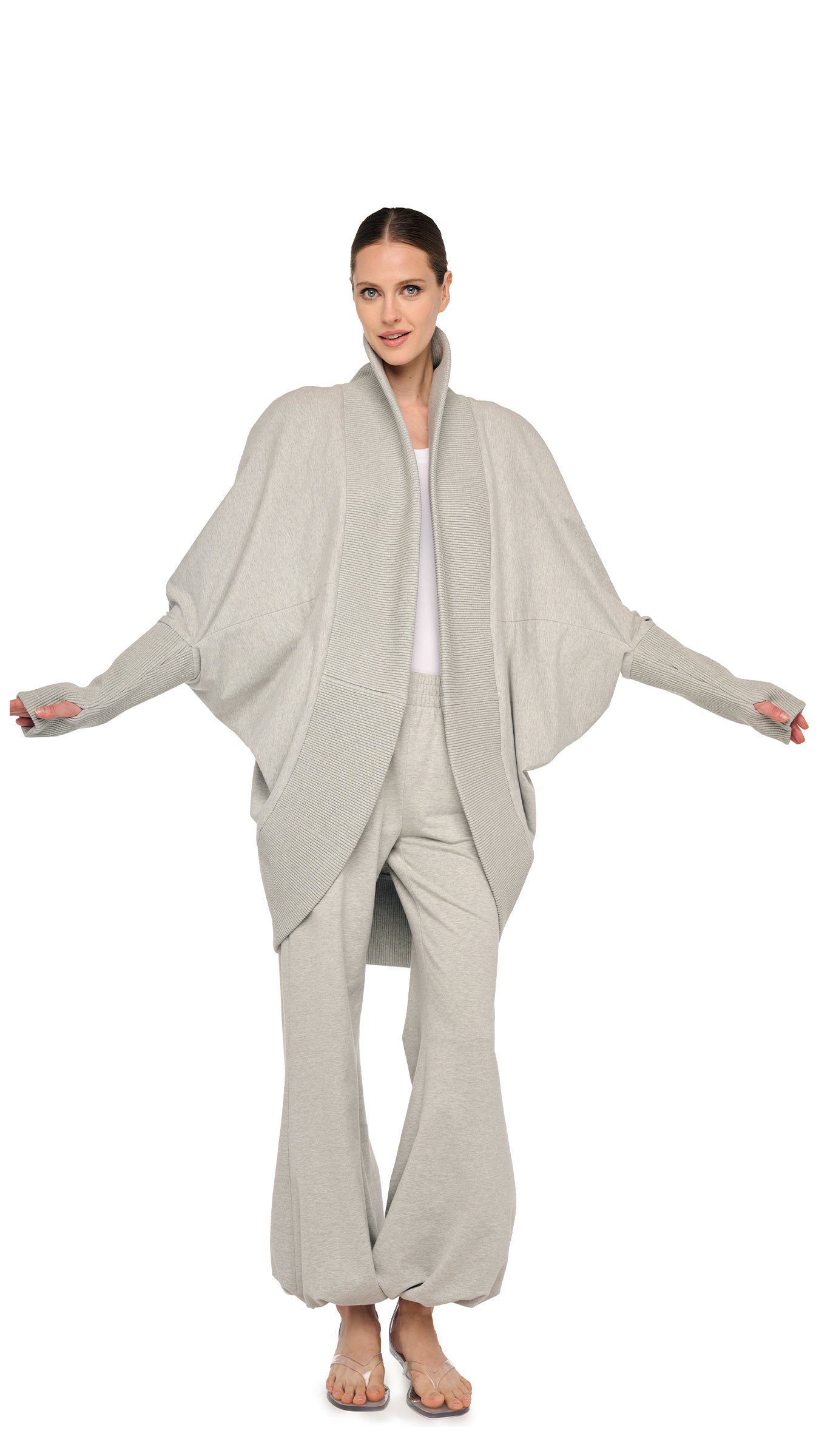 COCOON – Light Heather Grey – Norma Kamali