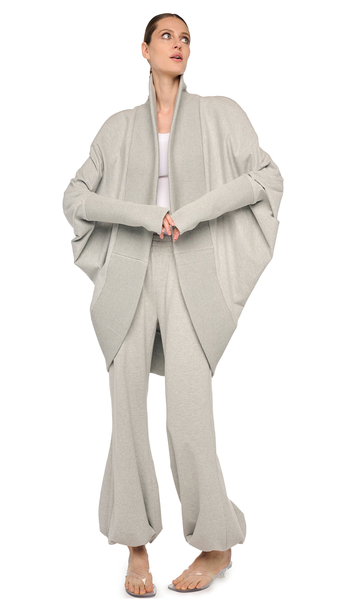 COCOON – Light Heather Grey – Norma Kamali