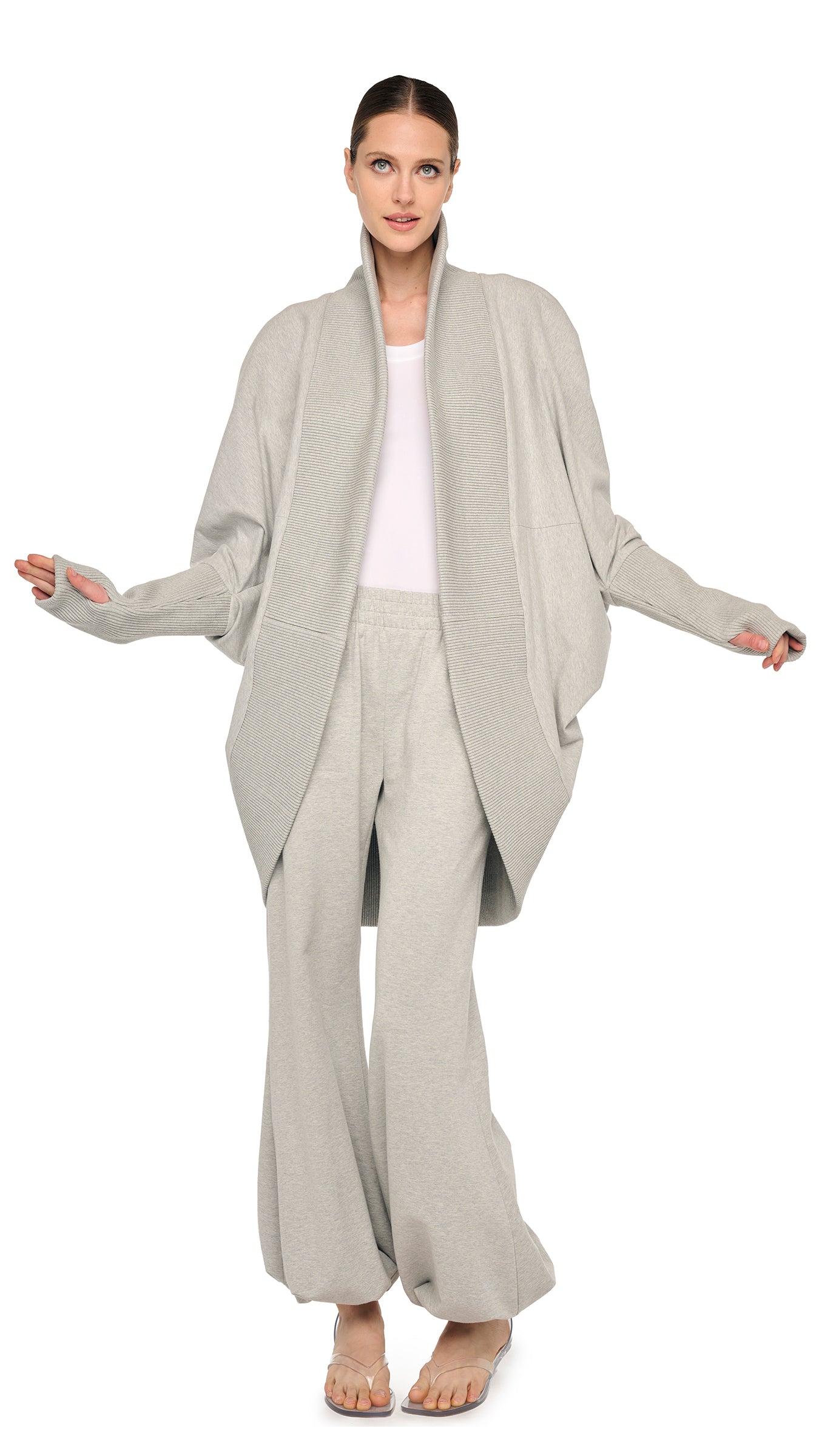 COCOON – Light Heather Grey – Norma Kamali