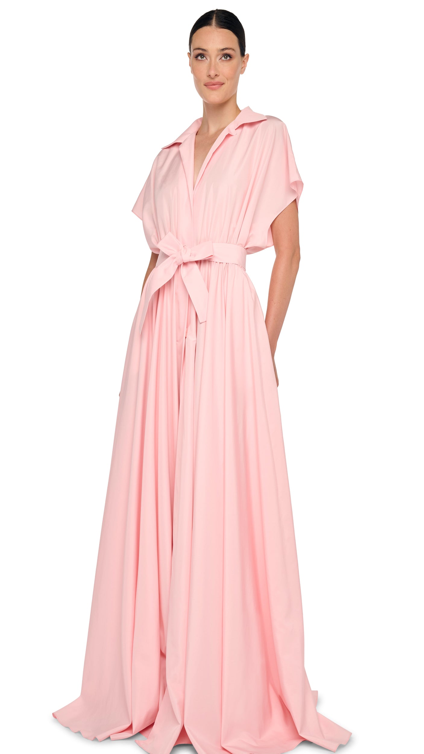 Norma Kamali Super Oversized Shirt Flared Gown in Pink - Size M Norma Kamali Super Oversized Shirt Flared Gown in Pink - Size M