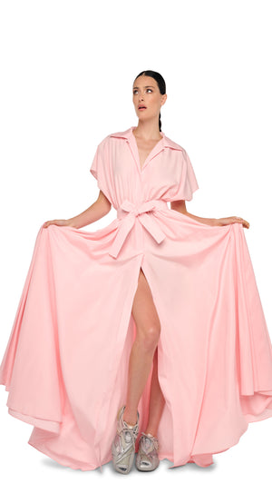 SUPER OS SLEEVELESS BF NK SHIRT FLARED GOWN #5 Thumbnail