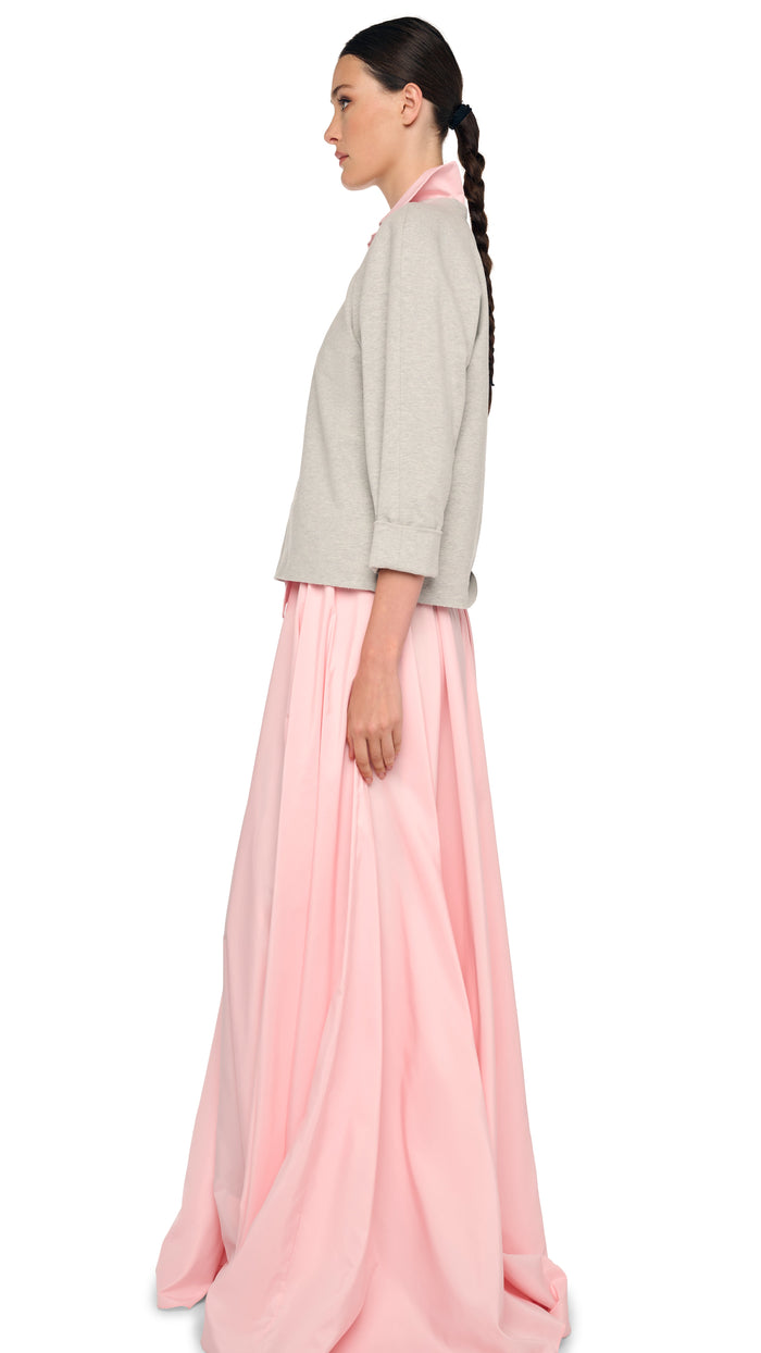 SUPER OS SLEEVELESS BF NK SHIRT FLARED GOWN #7