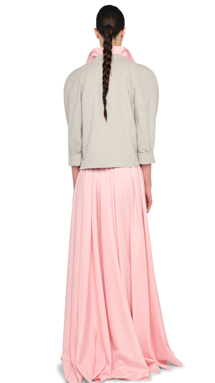 SUPER OS SLEEVELESS BF NK SHIRT FLARED GOWN #8