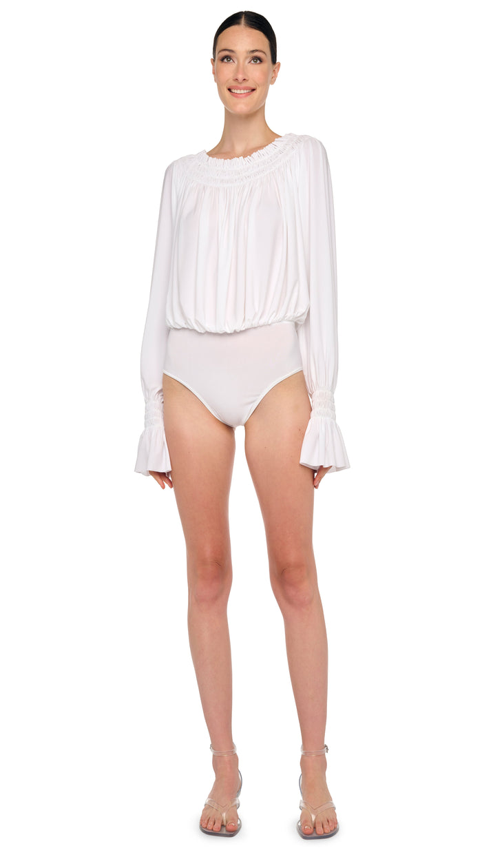 LONG SLEEVE PEASANT BODYSUIT #1