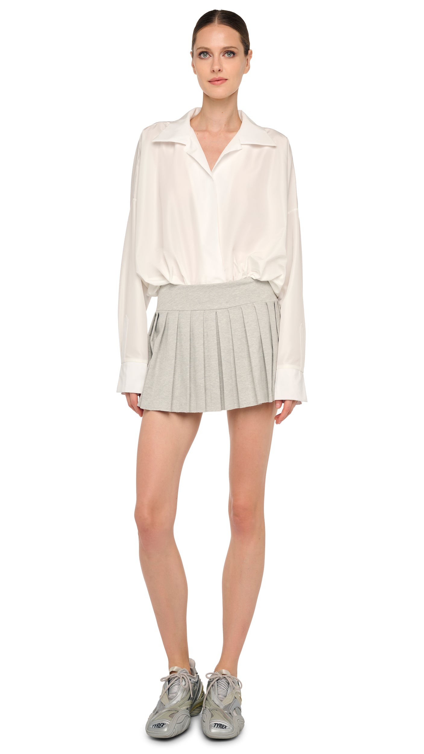 SUPER OS BF NK SHIRT BODYSUIT – Snow White – Norma Kamali