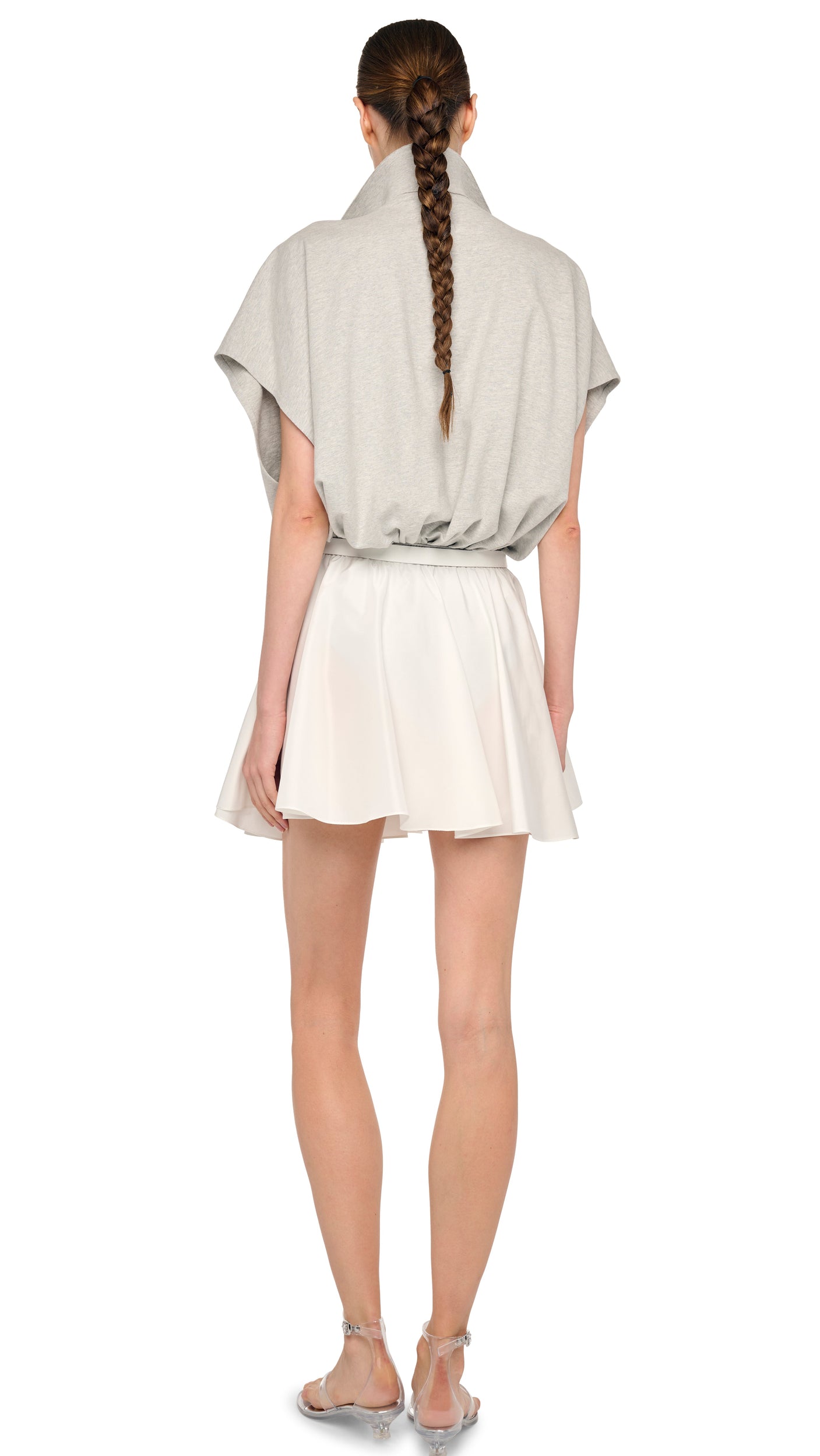 【mimimi】 FLARED MINI SKIRT – Snow White – Norma Kamali
