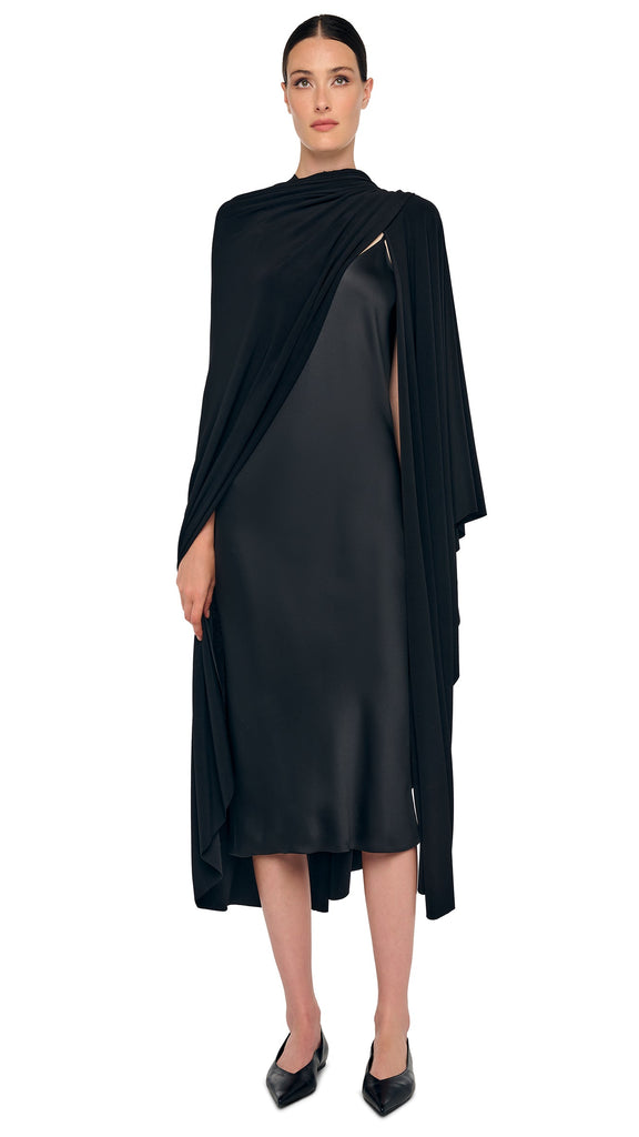 blue dress for baby girl SHAWL WRAP – Black – Norma Kamali