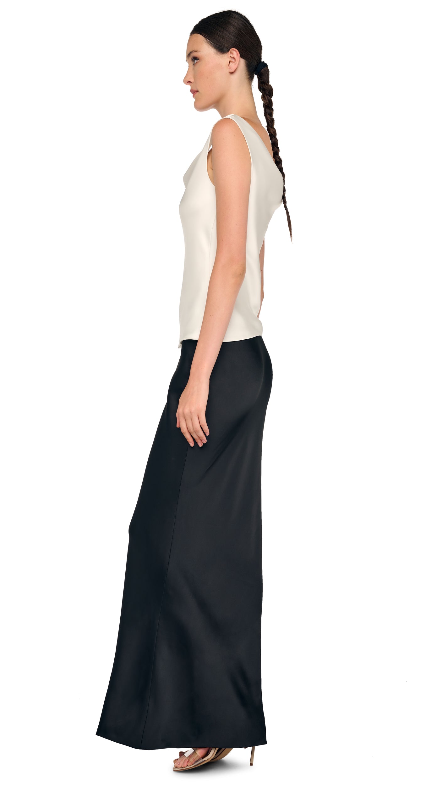 BIAS OBIE SKIRT – Black – Norma Kamali