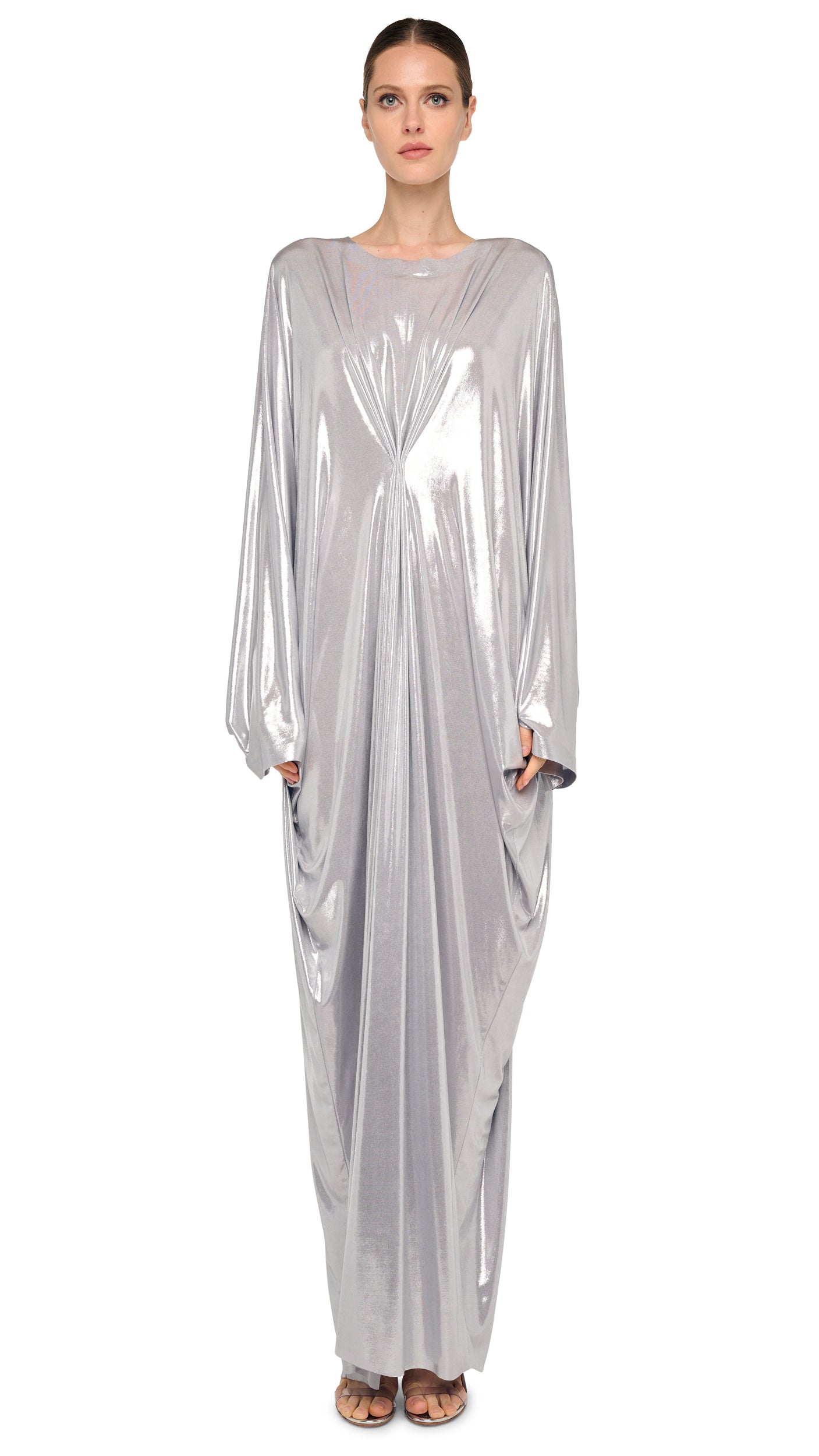 long sleeve caftan maxi dress Norma Kamali Choir Caftan