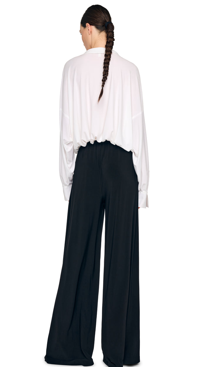 MENS PLEAT PANT – Black – Norma Kamali