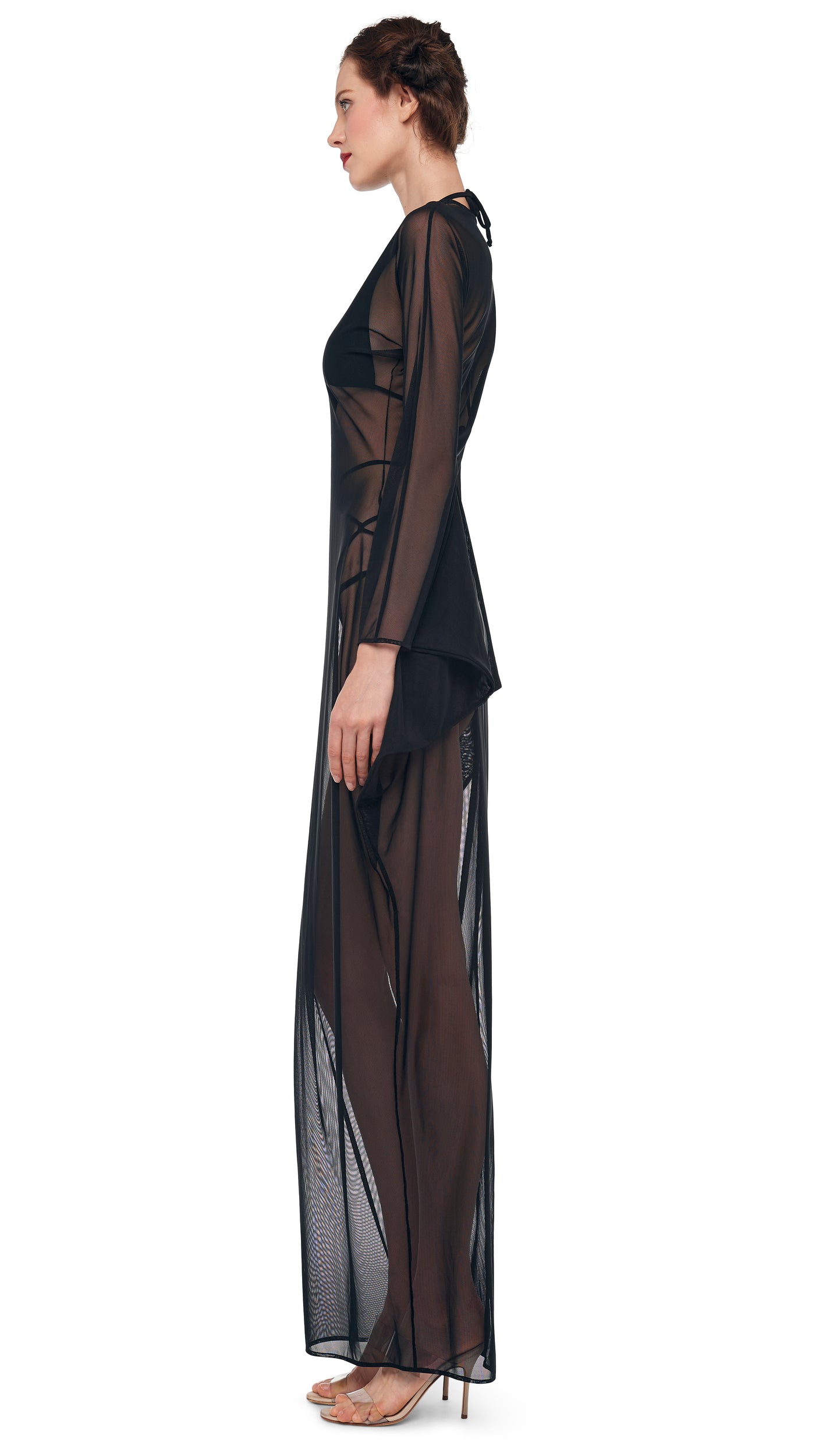 norma kamali modern sculpture dress Buy Norma Kamali Black Modern Sculpture Maxi Dress in Stretch Poly-lycra For Women Online