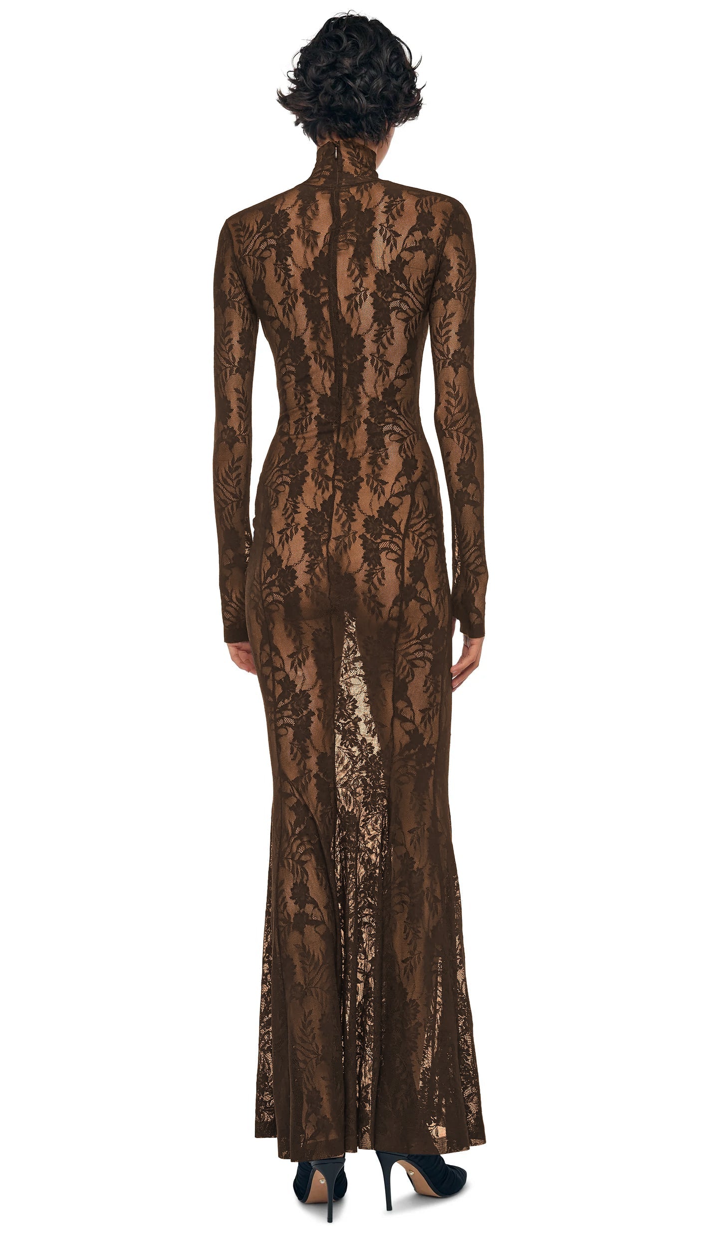 long sleeve maxi fishtail dress Women Sexy Bodycon Maxi Dress Long Sleeve Crewneck Fall Long Dress Ruched Fishtail Dress Pure Color Cocktail Dresses (Black,S) at Amazon Women's Clothing store