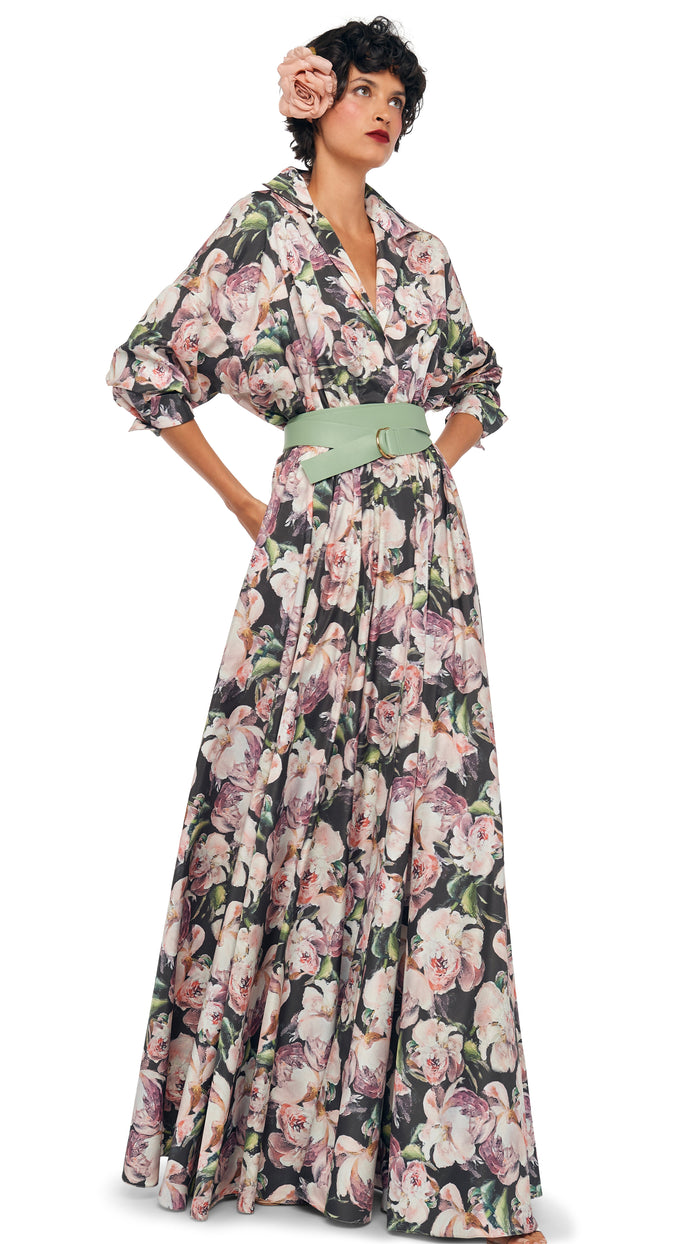 SUPER OS BF NK SHIRT FLARED GOWN #6