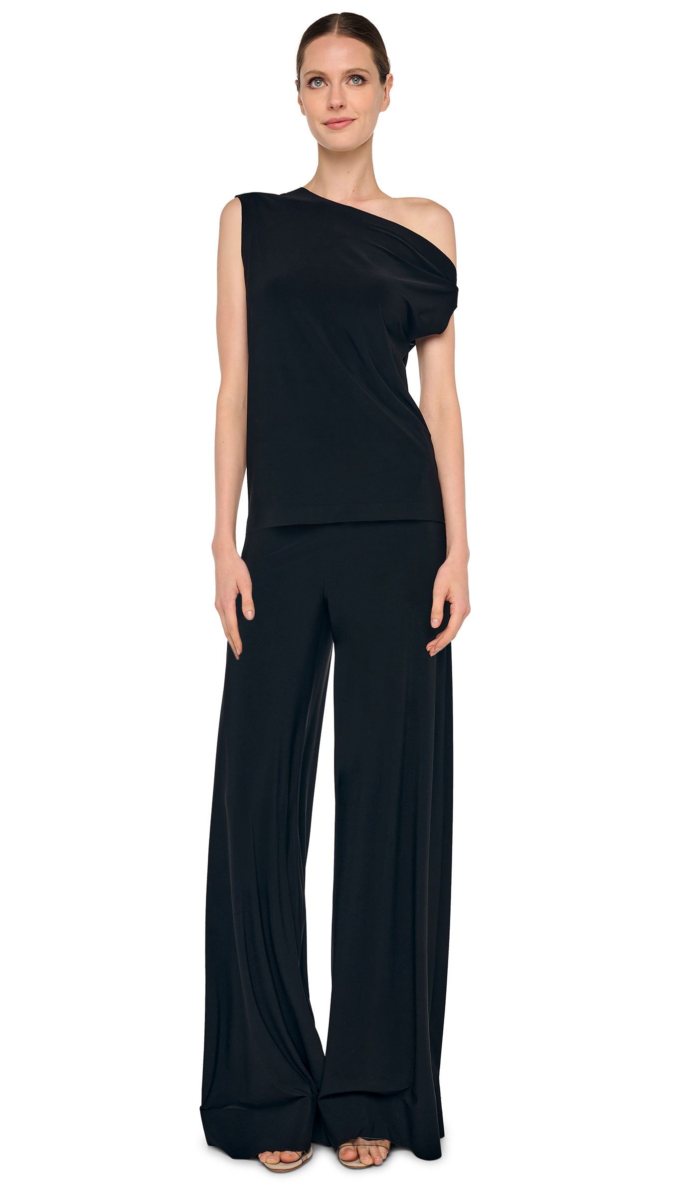 BIAS PANT – Black – Norma Kamali