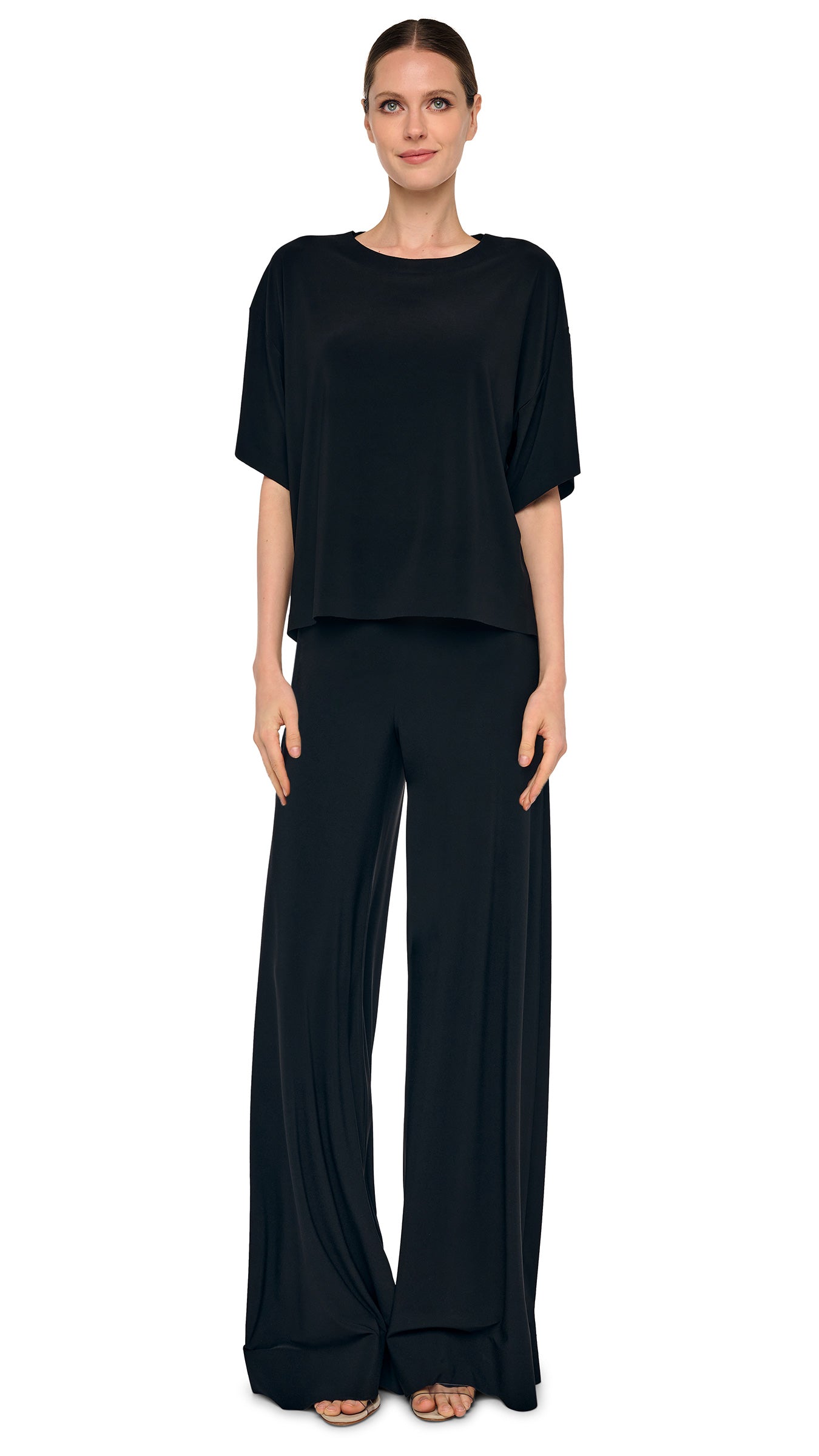 【美品】kolor 20ss NYLON×RAMIE WIDE SLACKS BIAS PANT – Black – Norma Kamali