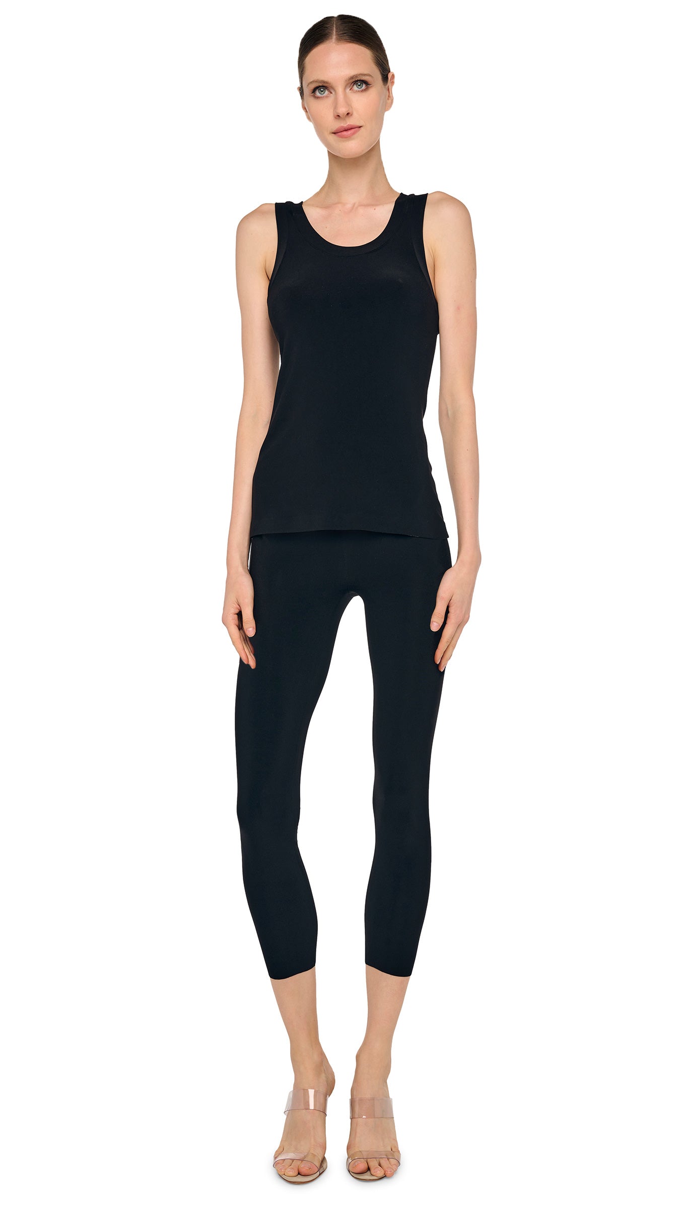 CROPPED LEGGING – Black – Norma Kamali