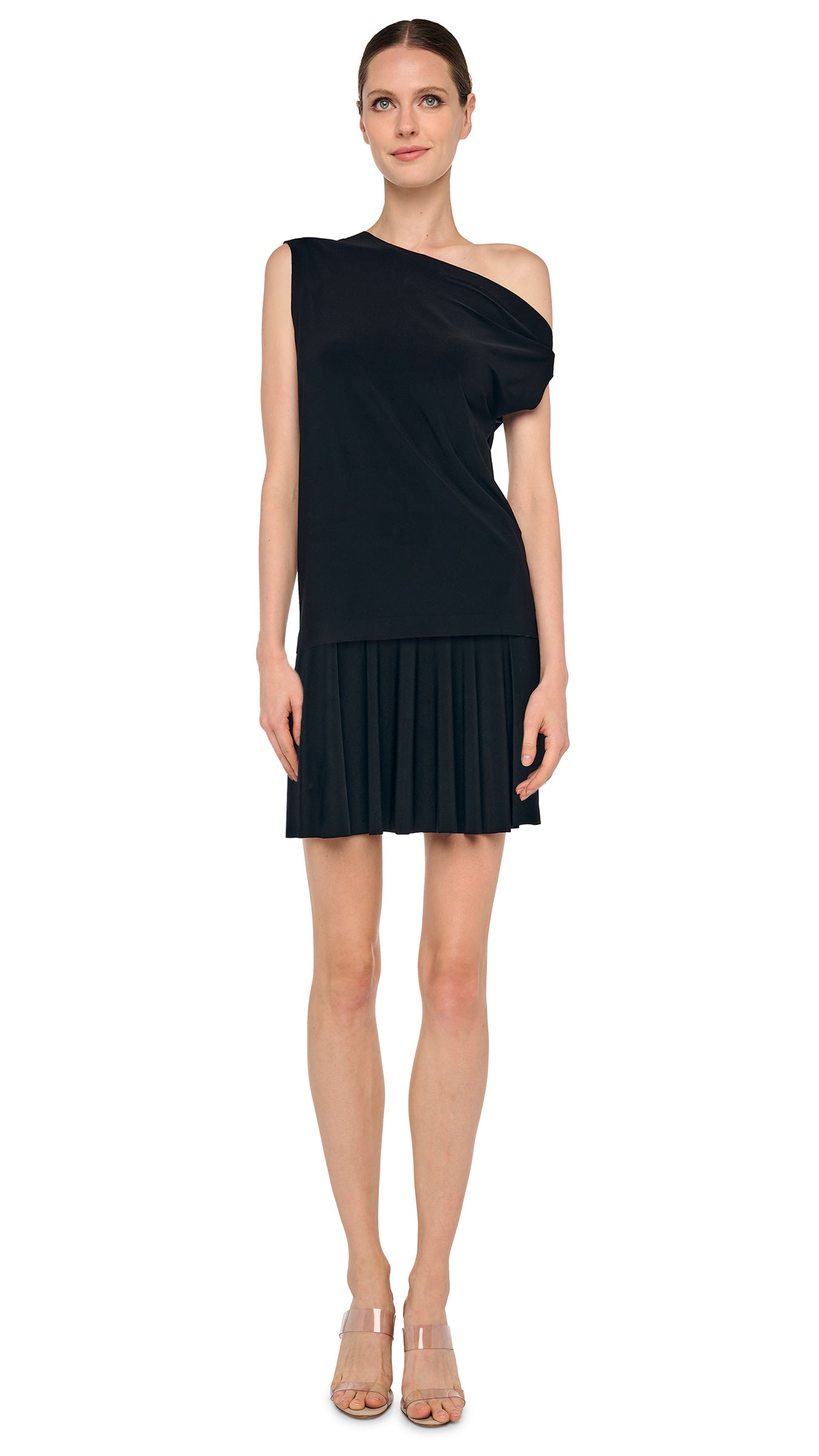 FLARED MINI SKIRT – Black – Norma Kamali
