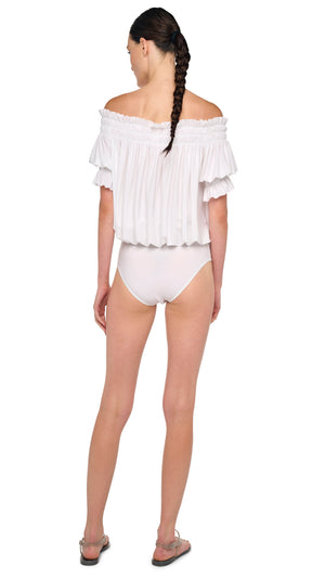 SHORT SLEEVE PEASANT BODYSUIT #3 Thumbnail