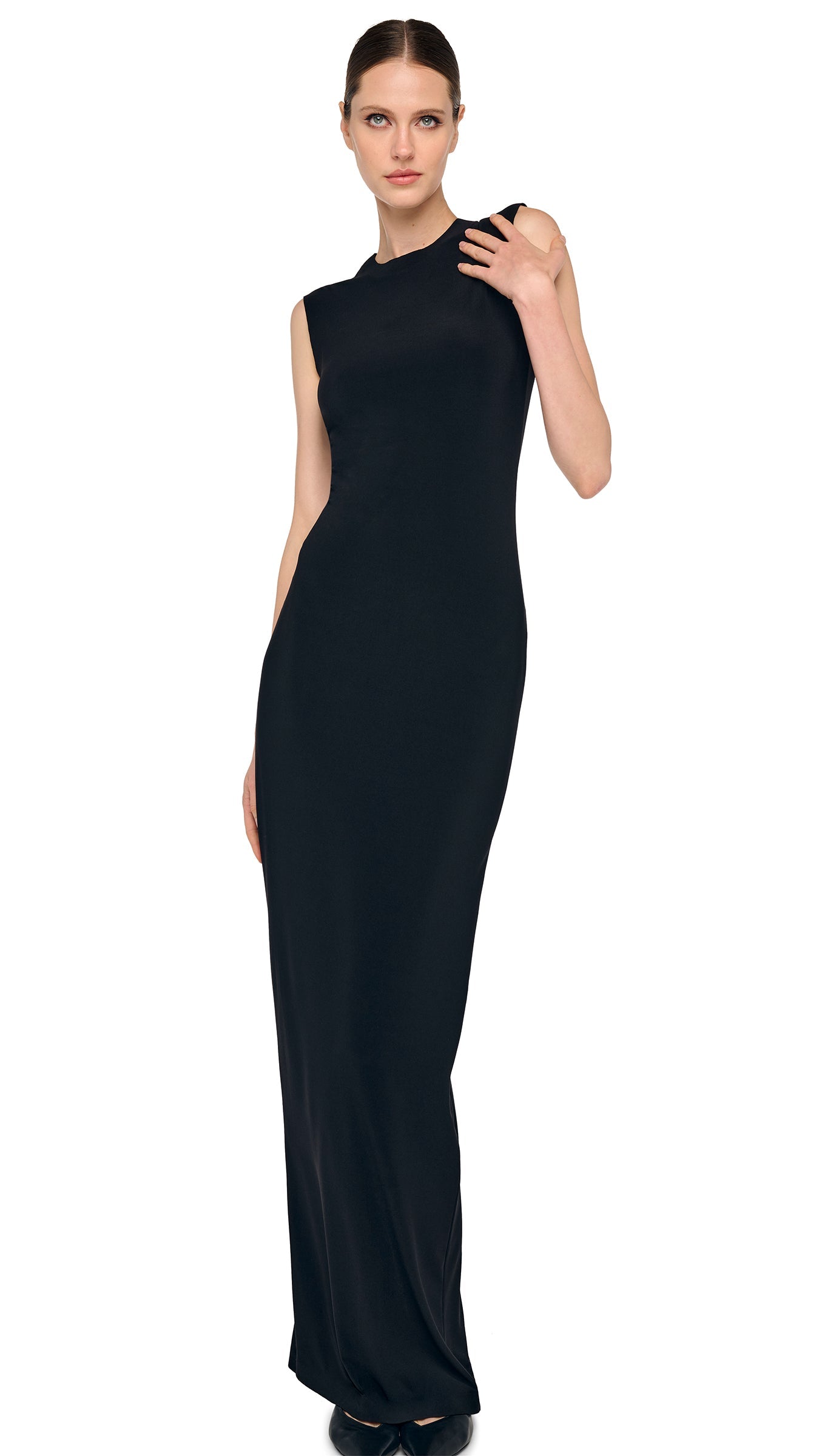 Norma Kamali Sleeveless Long Dress - Black / Size M Norma Kamali Sleeveless Long Dress - Black / Size M