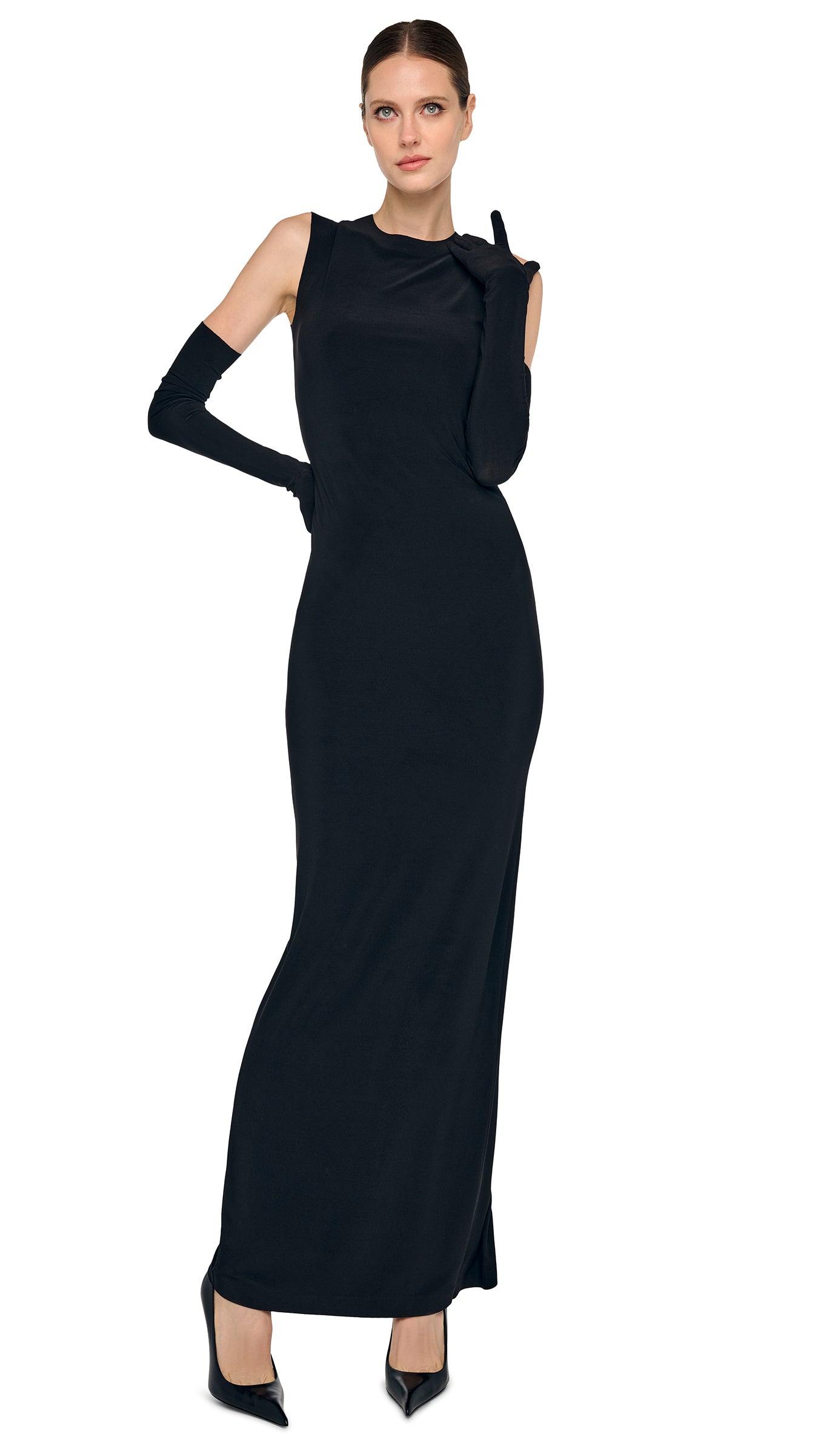 Norma Kamali Sleeveless Long Dress - Black / Size M Norma Kamali Sleeveless Long Dress - Black / Size M