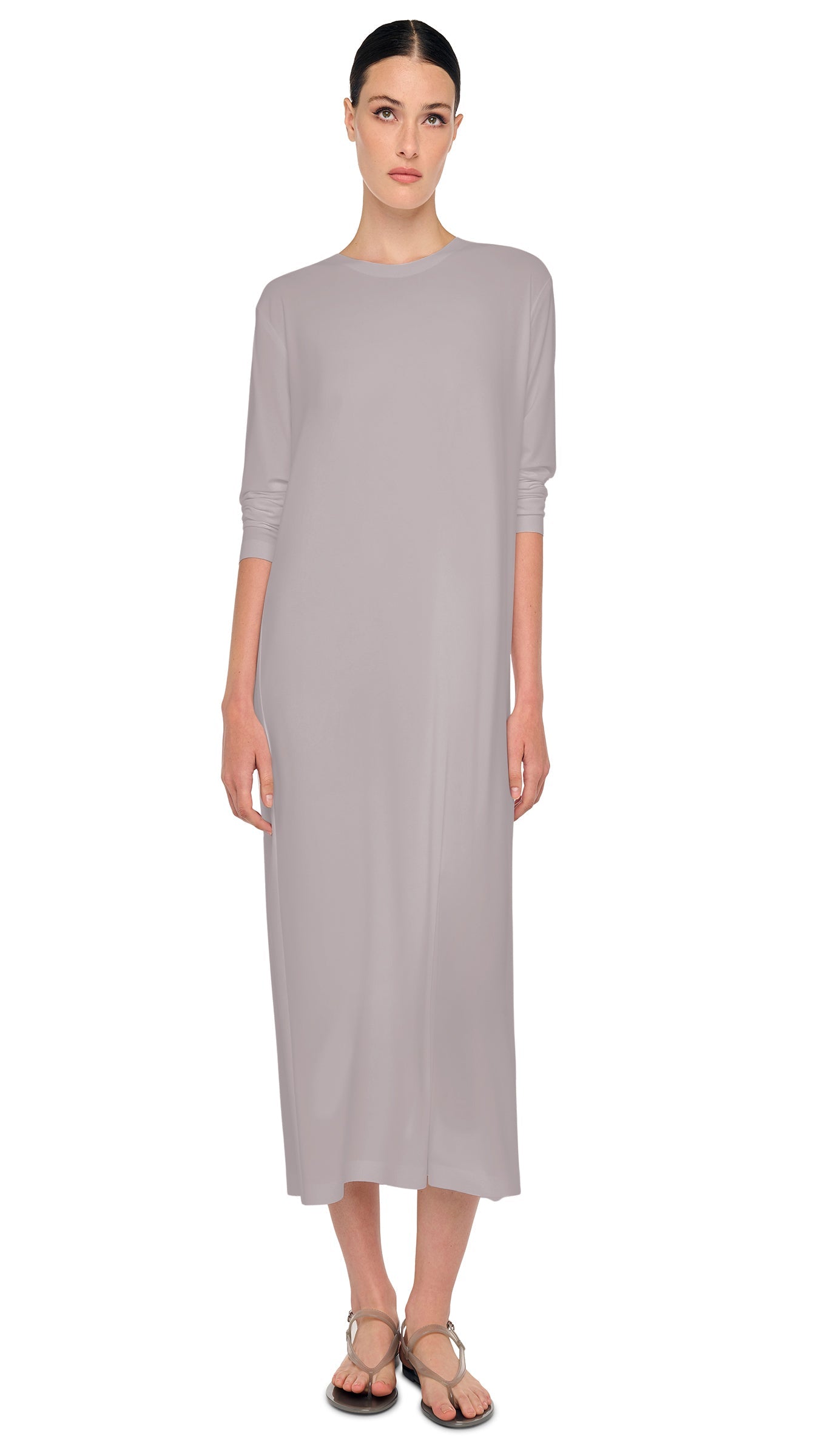 norma kamali long sleeve dress Norma Kamali Oversized Long Sleeve Dress To Midcalf