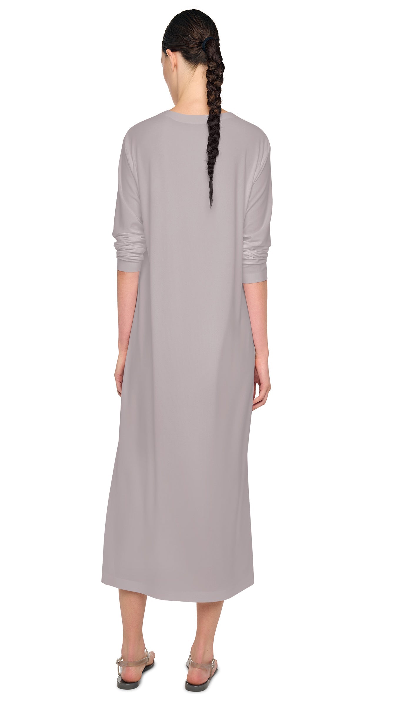 Norma Kamali Oversized Long Sleeve Dress to Midcalf