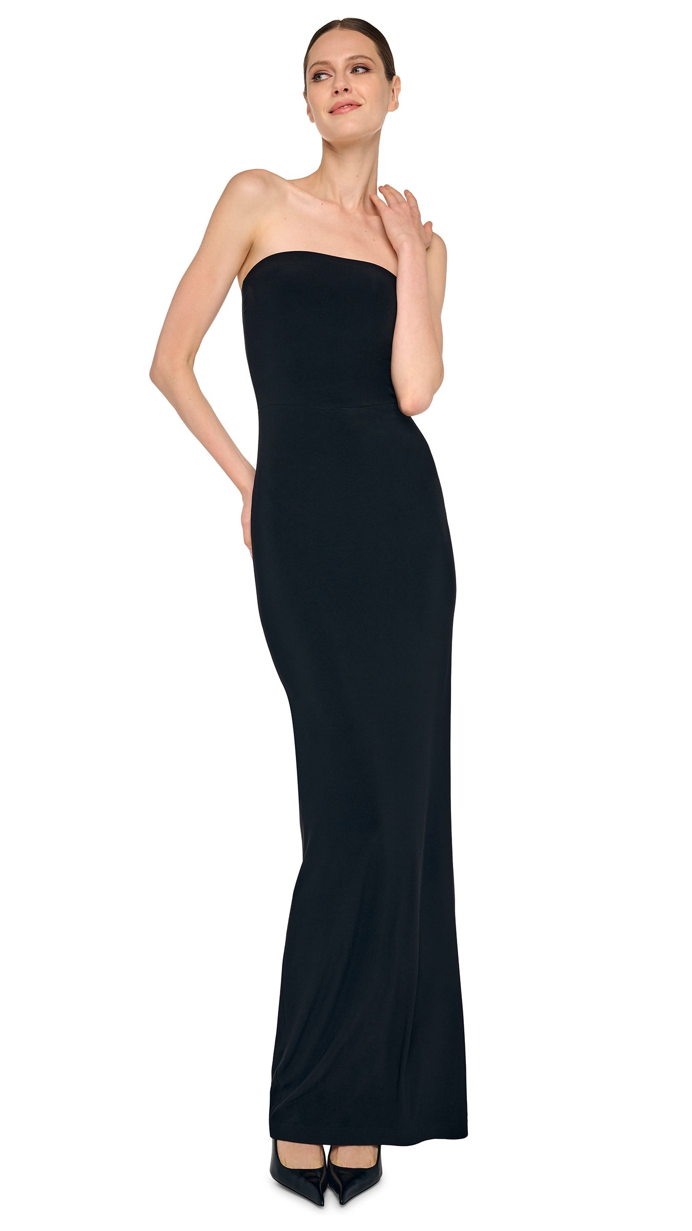 Norma Kamali Strapless Long Dress - Black / Size L Norma Kamali Strapless Long Dress - Black / Size L