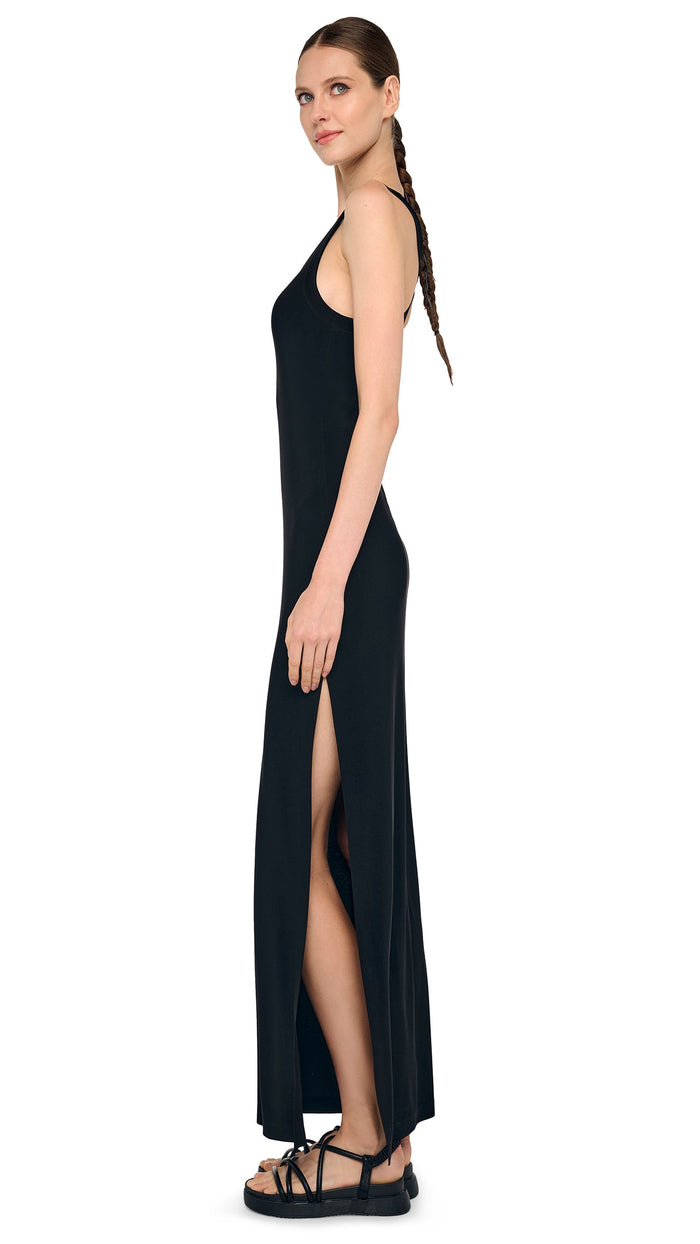 RACER LONG DRESS W/ SIDE SLIT #3